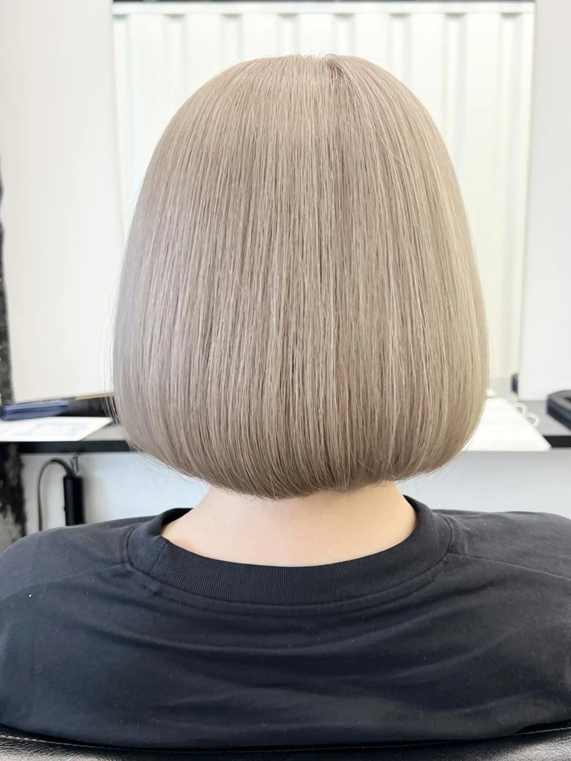 ショート ワンレンボブ ボブ 髪質改善 韓国風ヘア トリートメント ヘアカラー トリートメント ダブルカラー/ -KOKO-本八幡のヘアスタイル