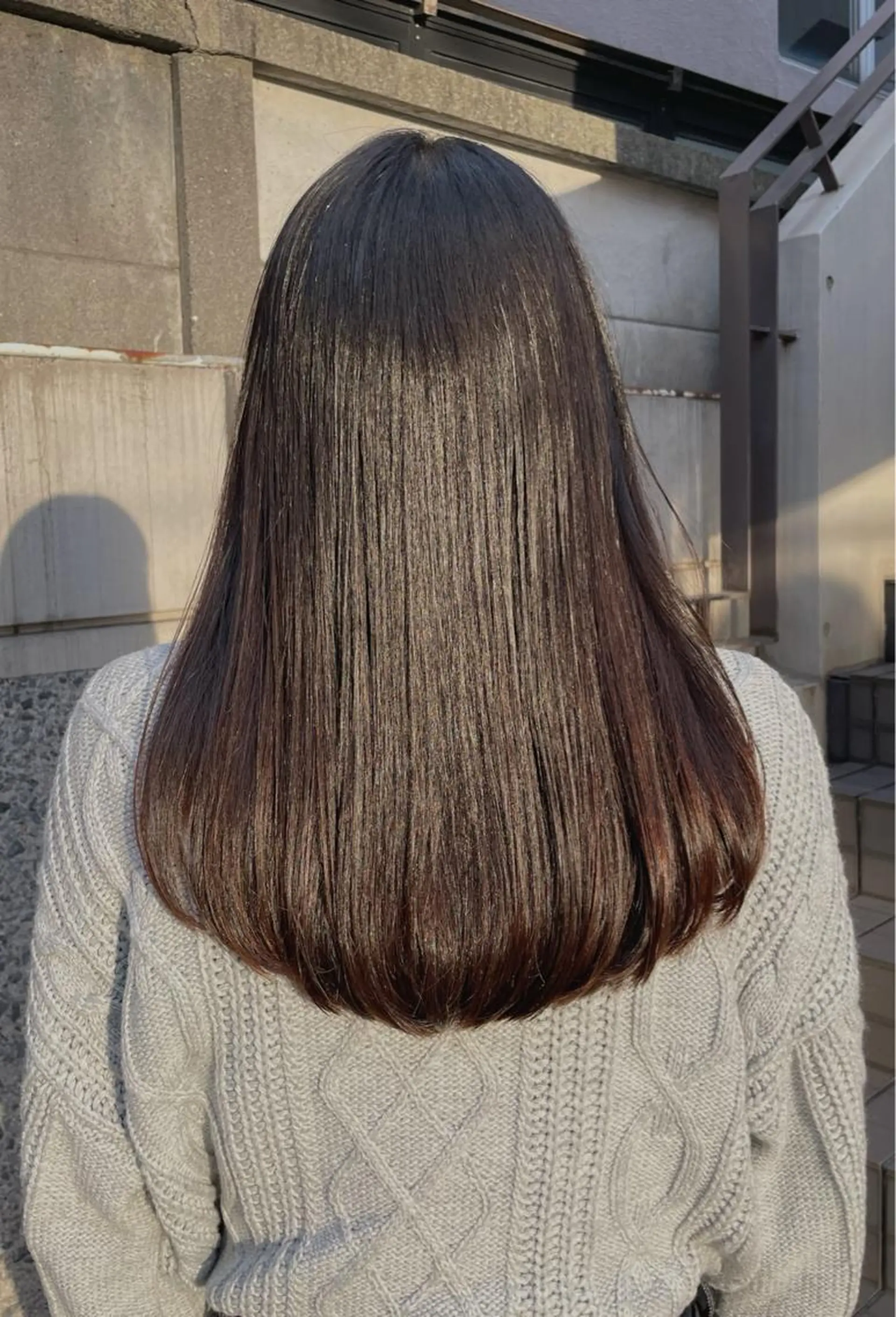 ロング 中村 海波のヘアスタイル