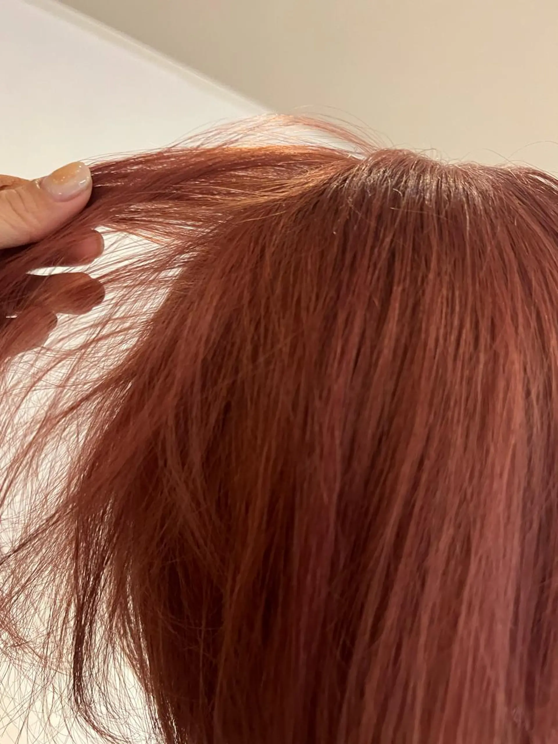 ミディアム カラー パーマ ヘアアレンジ メンズ キッズ ネイル マツエク・マツパ メンズブリーチ ブリーチ オレンジ ピンクカラー カラーマツエク SALOWIN梅田茶屋町店所属・ウルフレイヤーカット /チヒロのヘアスタイル