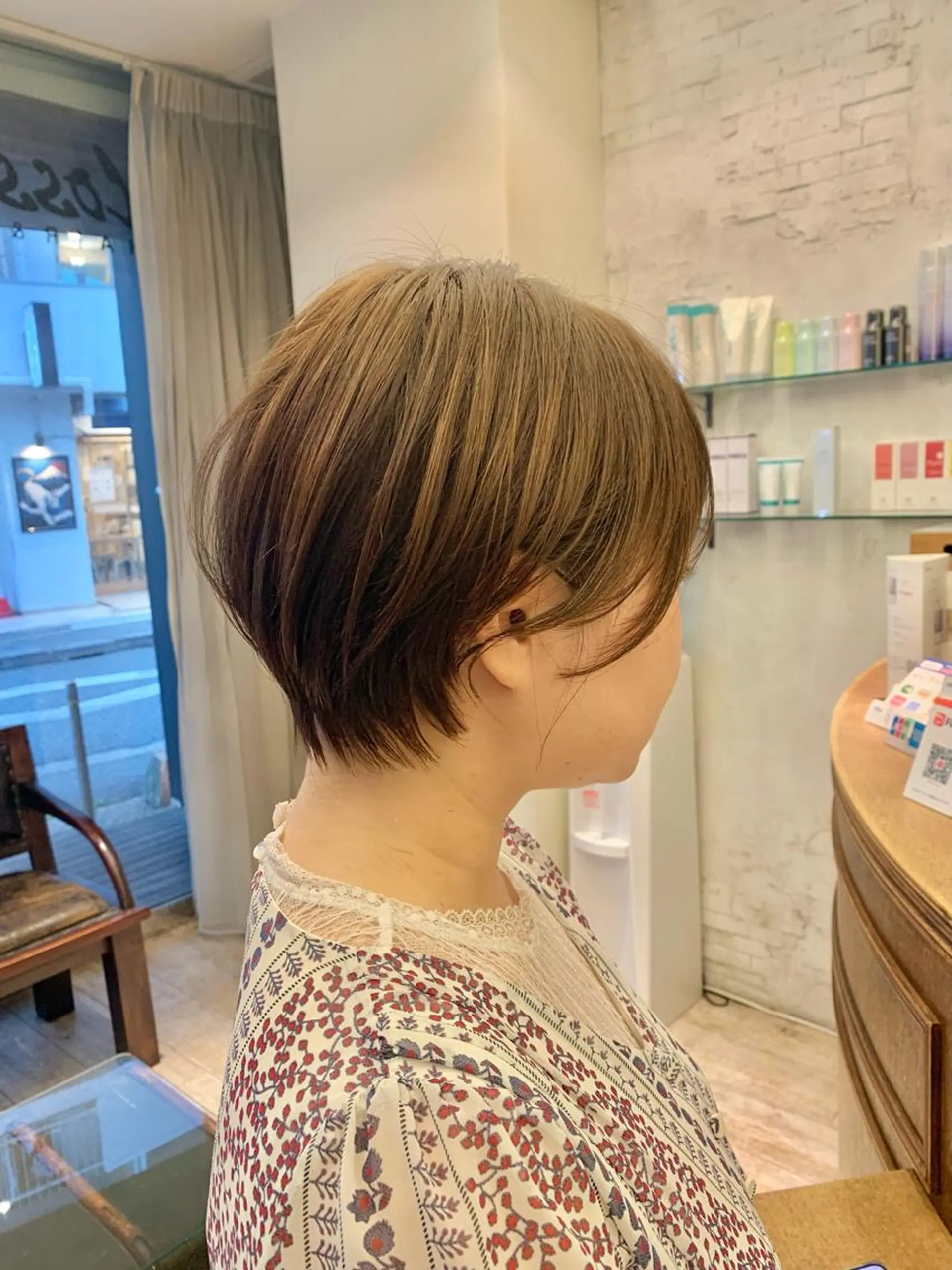 ショート ショートボブ ボブ ハイライト 髪質改善 レイヤーカット ひばりヶ丘美容室 ✂︎藤原珠輝✂︎のヘアスタイル