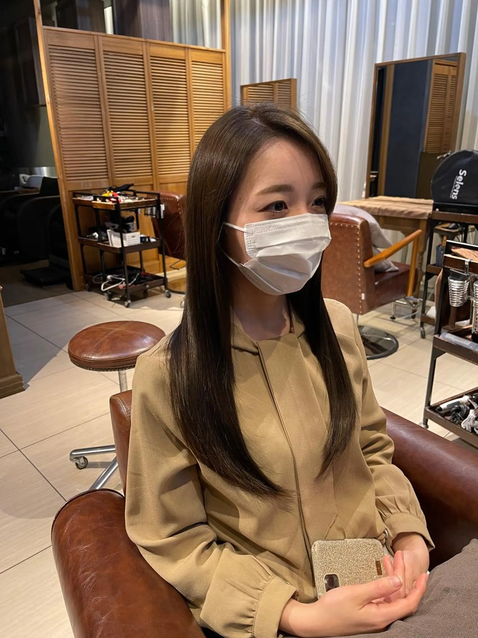 ロング ロング 縮毛矯正 トリートメント カット ヘアカラー トリートメント 艶カラー/艶髪矯正 LOANA鈴木のヘアスタイル