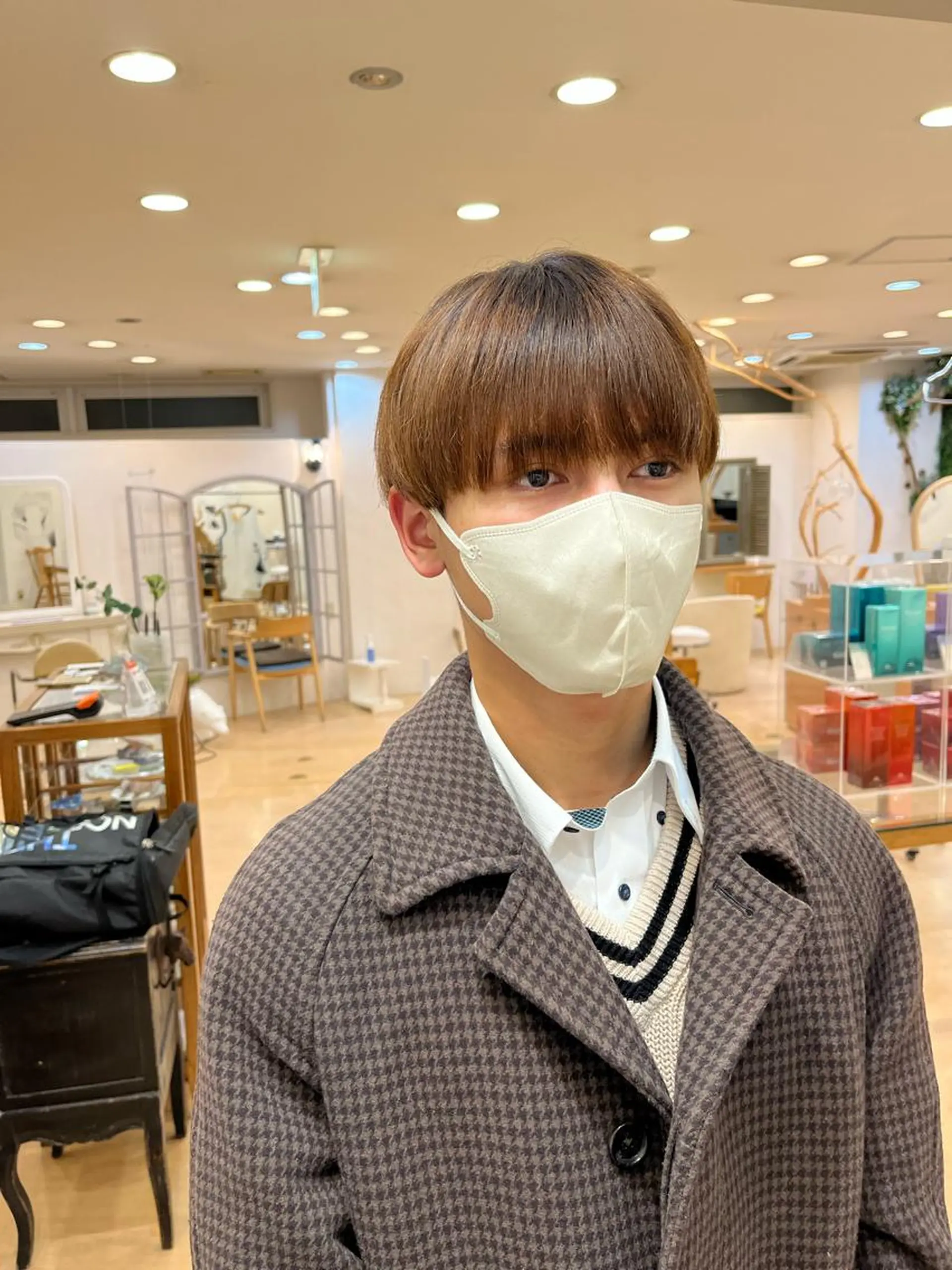 メンズ マッシュ シースルーマッシュ カット 縮毛矯正 トリートメント 💠つたふうか/ 韓国/メンズヘア💠のヘアスタイル