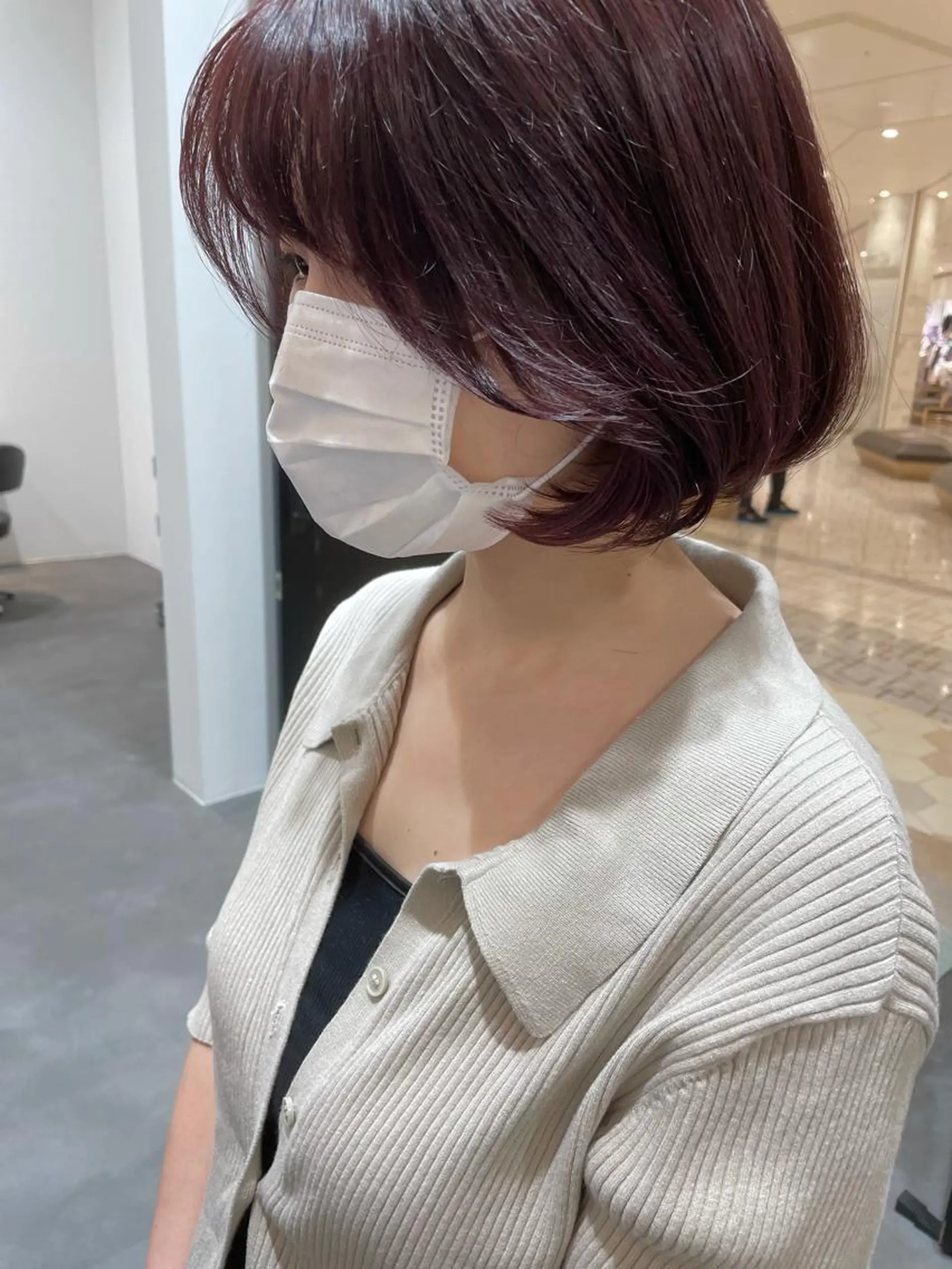 ショート カラー ヘアアレンジ 韓国風ヘア ヘアカラー トリートメント 小倉 愛里のヘアスタイル
