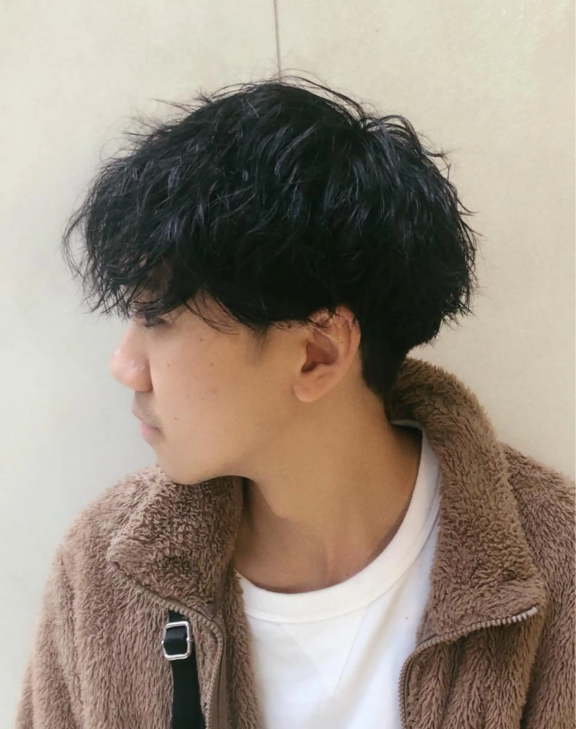 ショート パーマ メンズ マッシュ メンズパーマ ショートヘア スパイラルパーマ デザインカラー/ エクステ/ブリーチのヘアスタイル