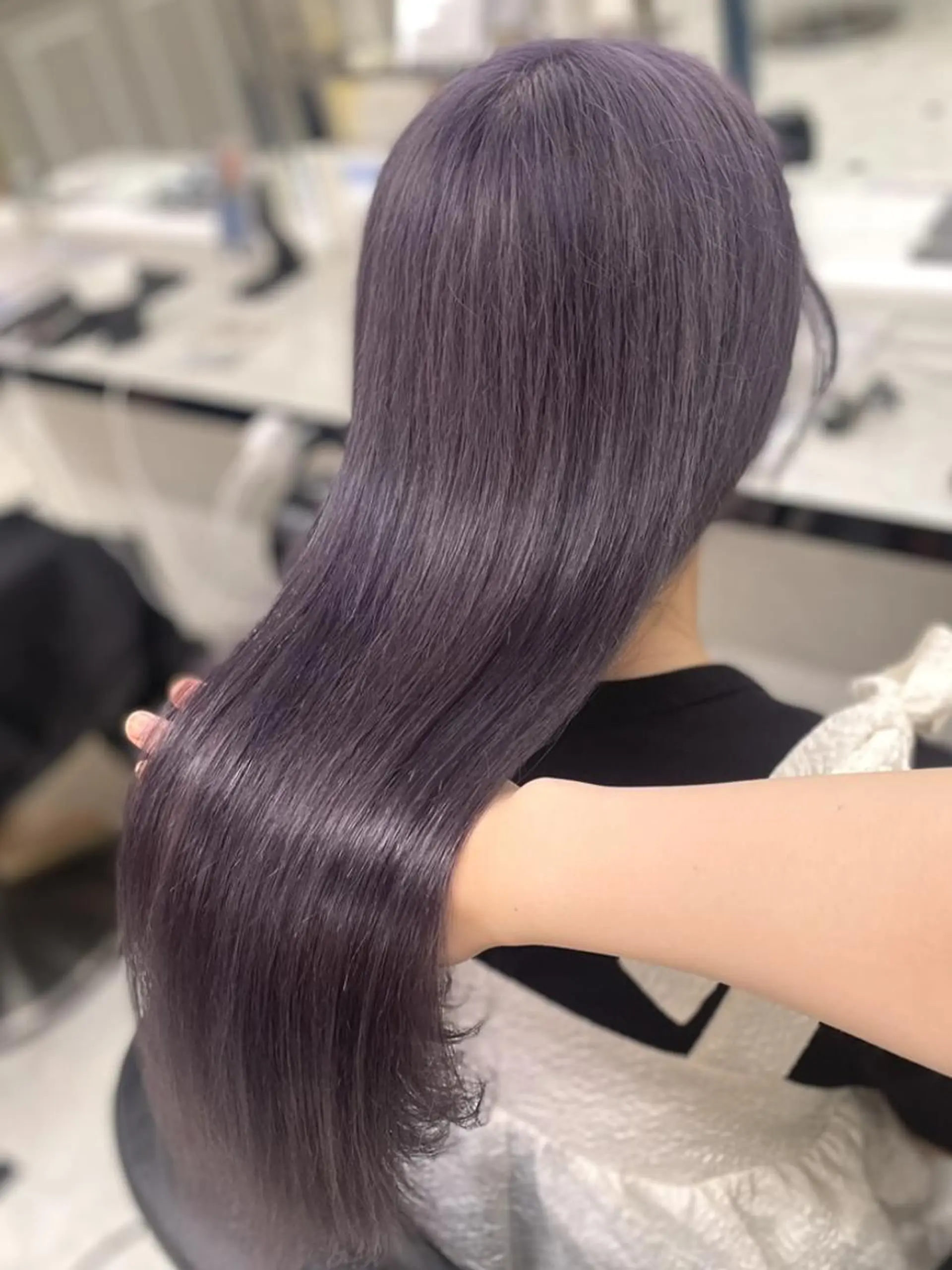 カラー 🍀暗め透け感🍀 赤み消しカラー🍀のヘアスタイル