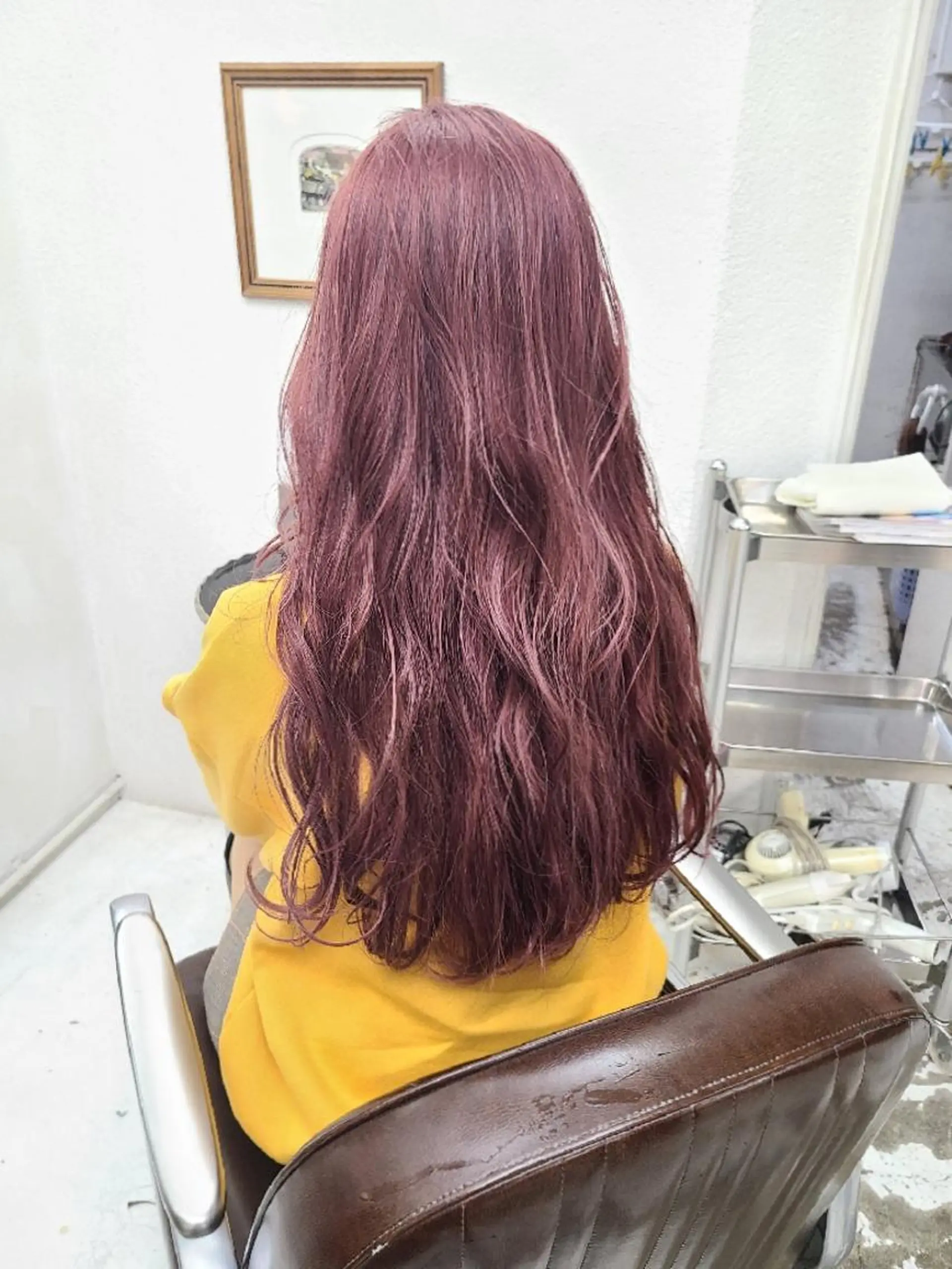 ロング カラー 坪井 佑美のヘアスタイル