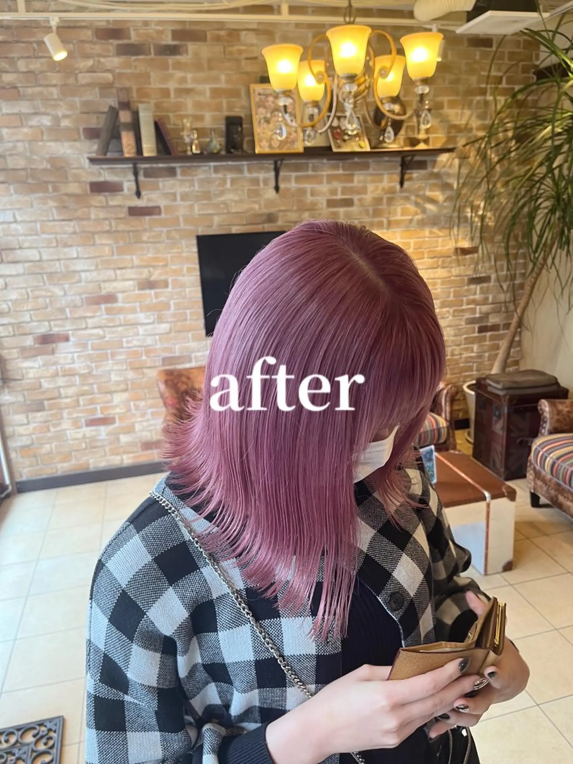 セミロング ヘアカラー 🧡ミルクティー/ レイヤー🧡ショウナのヘアスタイル