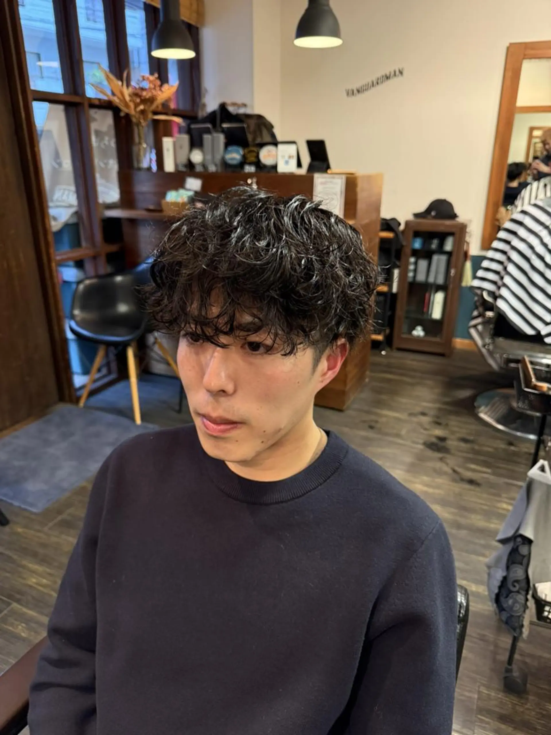 メンズ カット パーマ ヘッドスパ 早稲田/メンズ専門 /フェード/葛西裕季のヘアスタイル