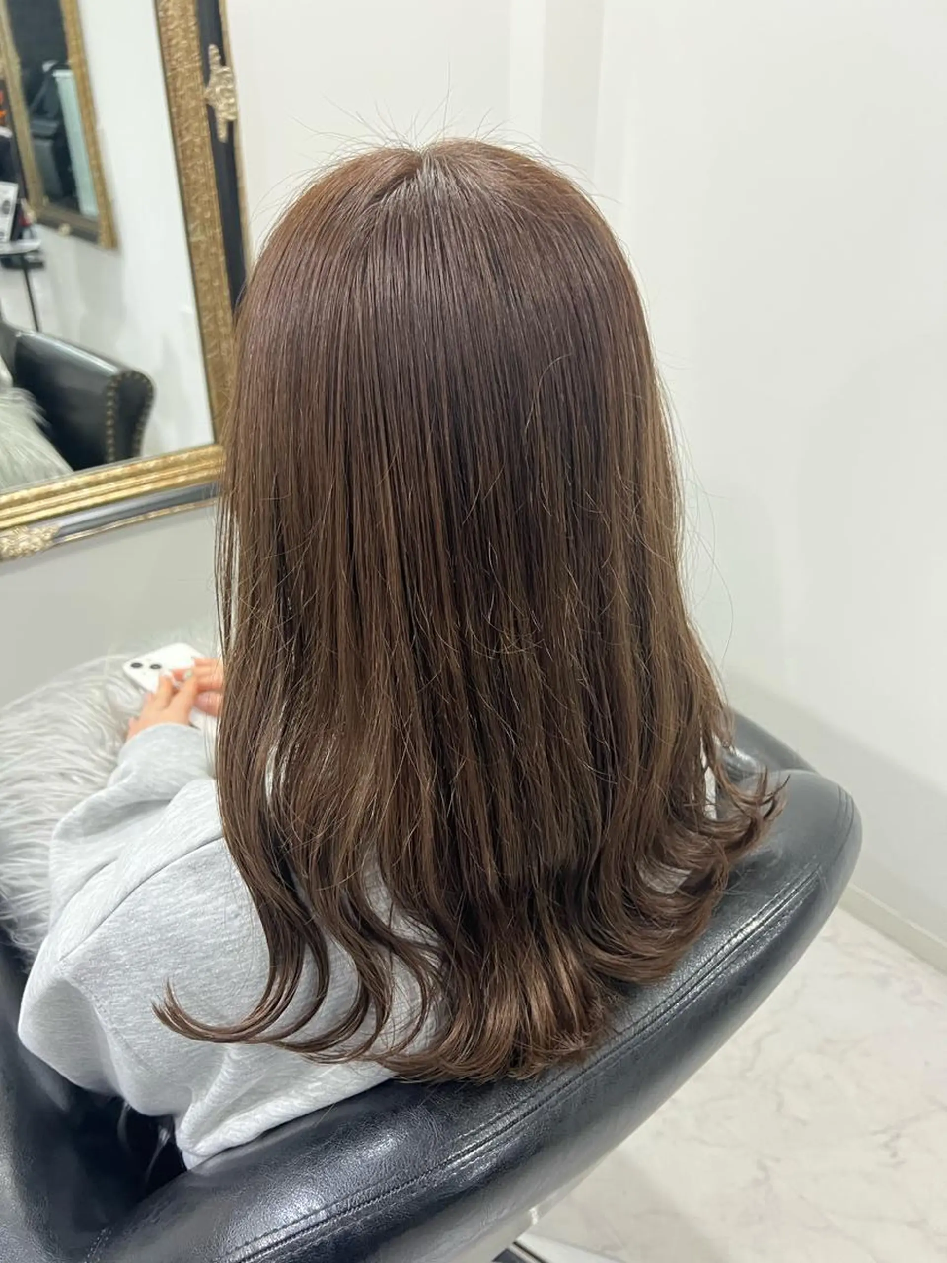 ロング カラー ヘアアレンジ ブラウンカラー 飛田 楓信のヘアスタイル