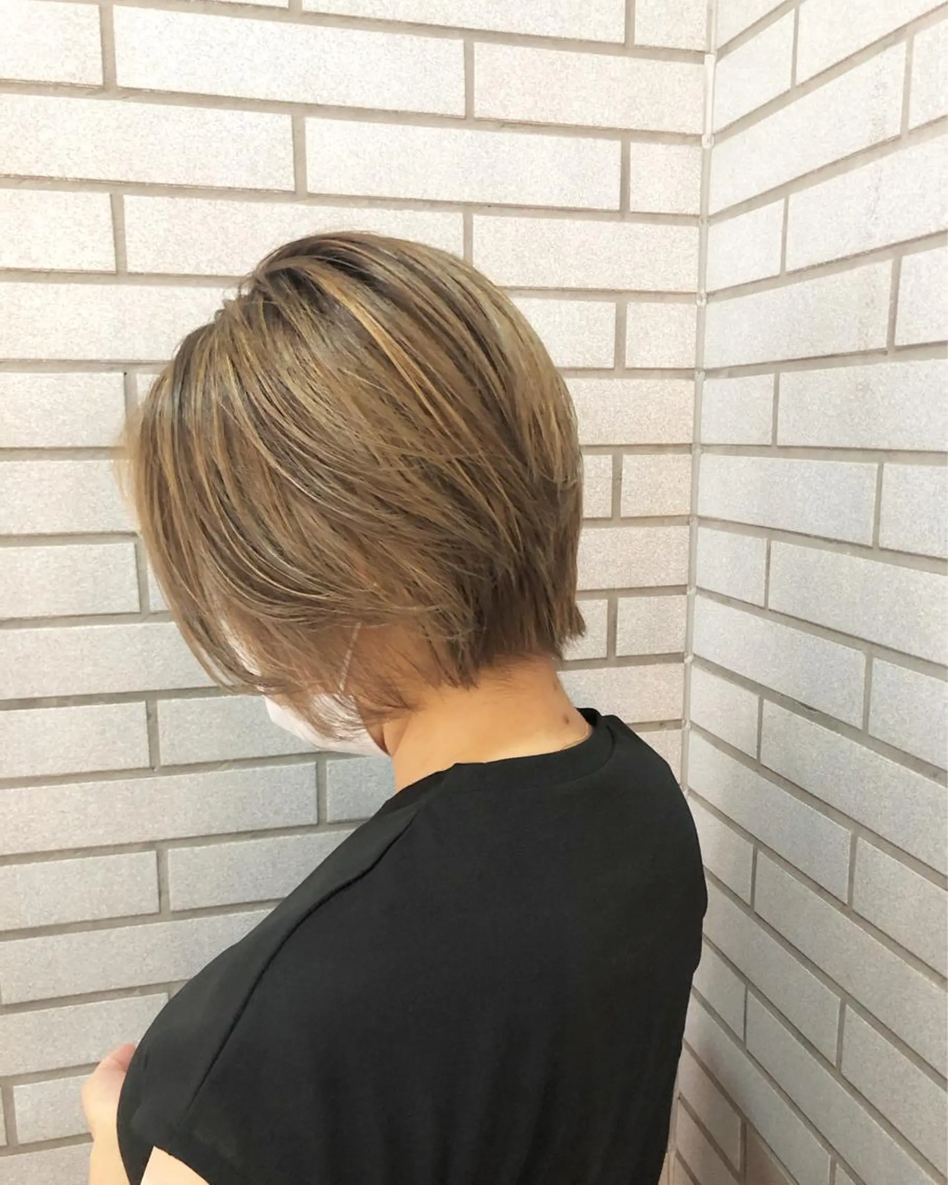 ショート カラー ハイライトカラー ハイライト XES-TA所属・中村 よしひでのヘアスタイル