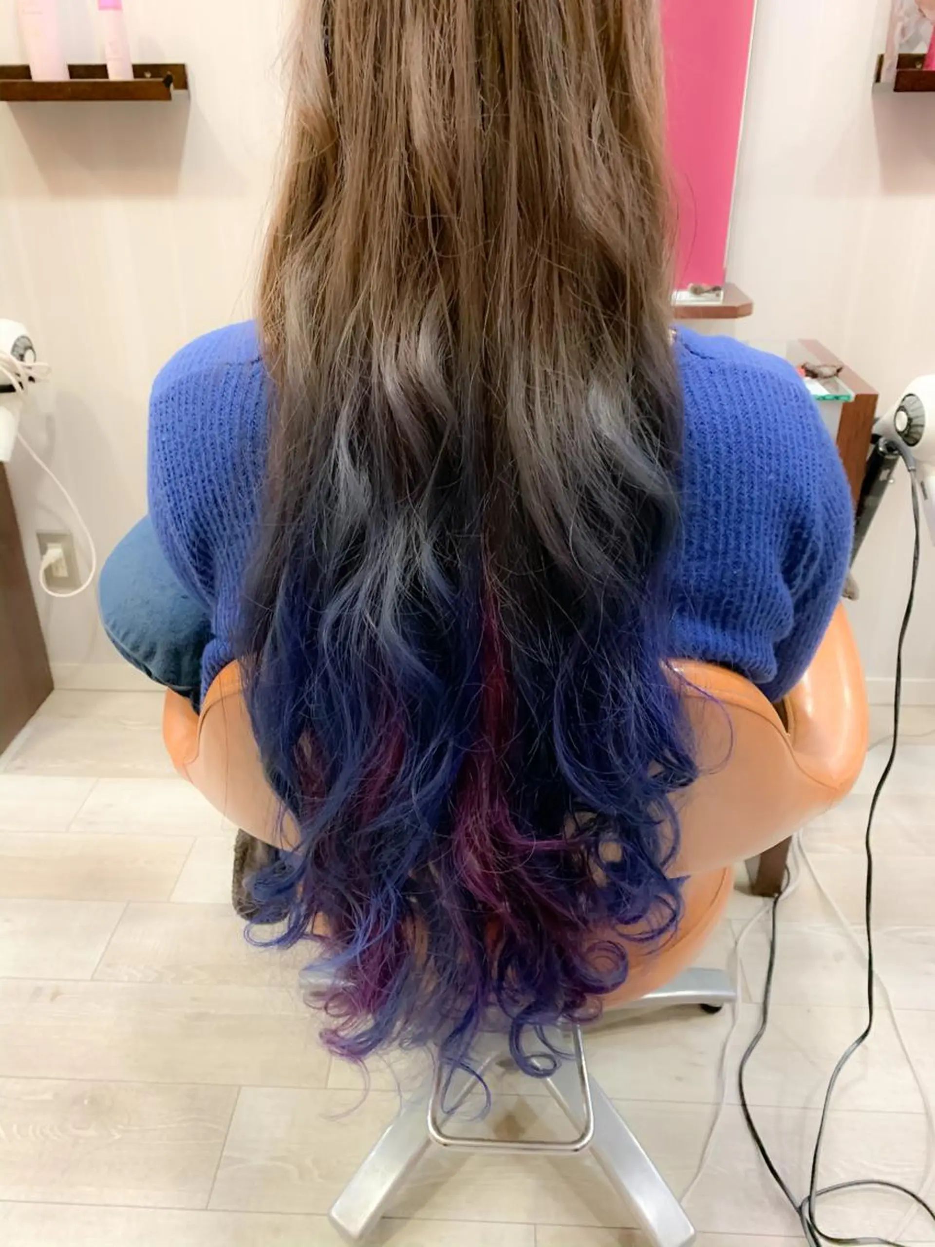 ロング カラー 中川 湖稀のヘアスタイル