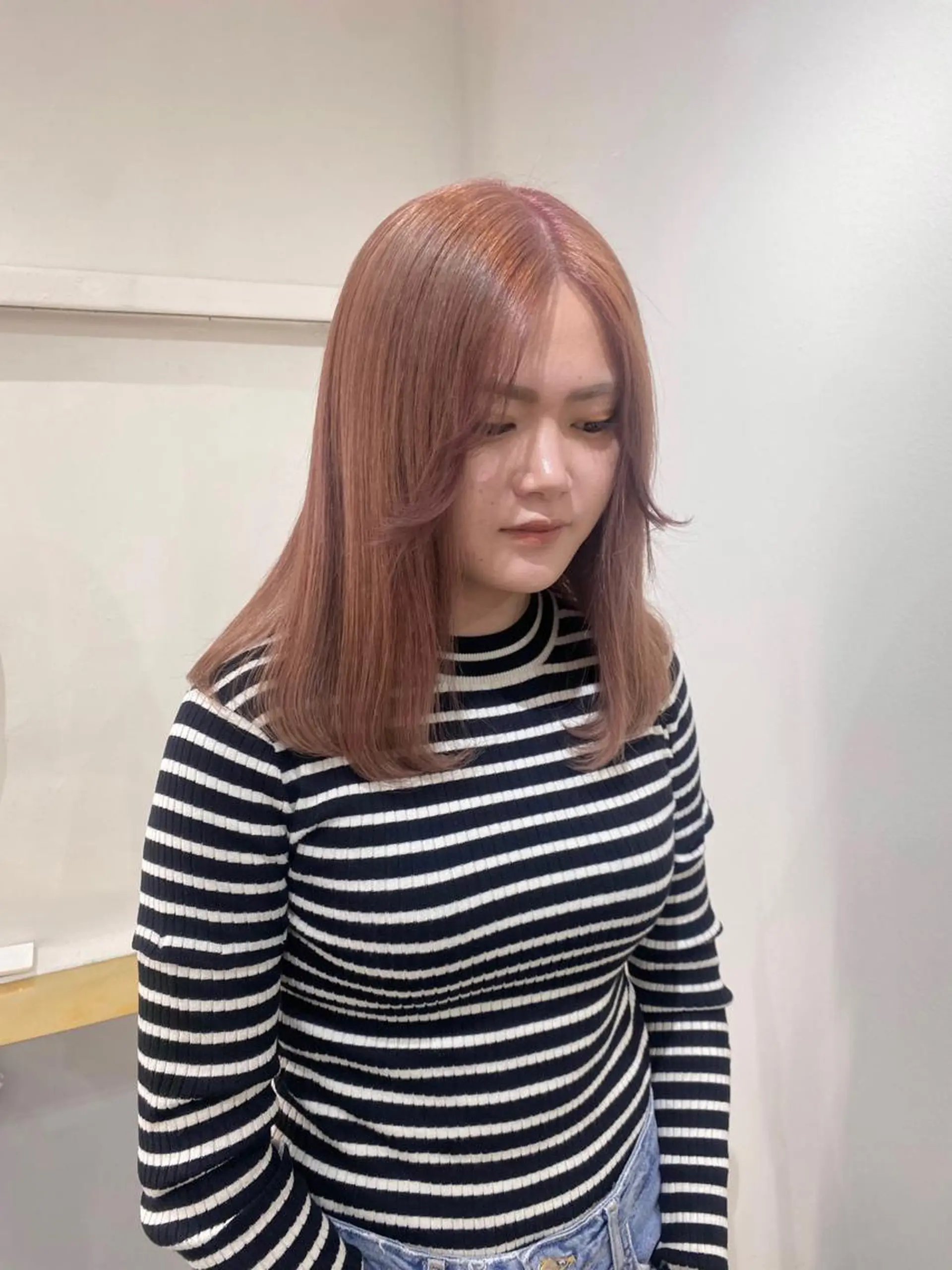 カラー ピンクカラー ヘアカラー 🌷柔らかクリーミー 🤍kirari🌷のヘアスタイル