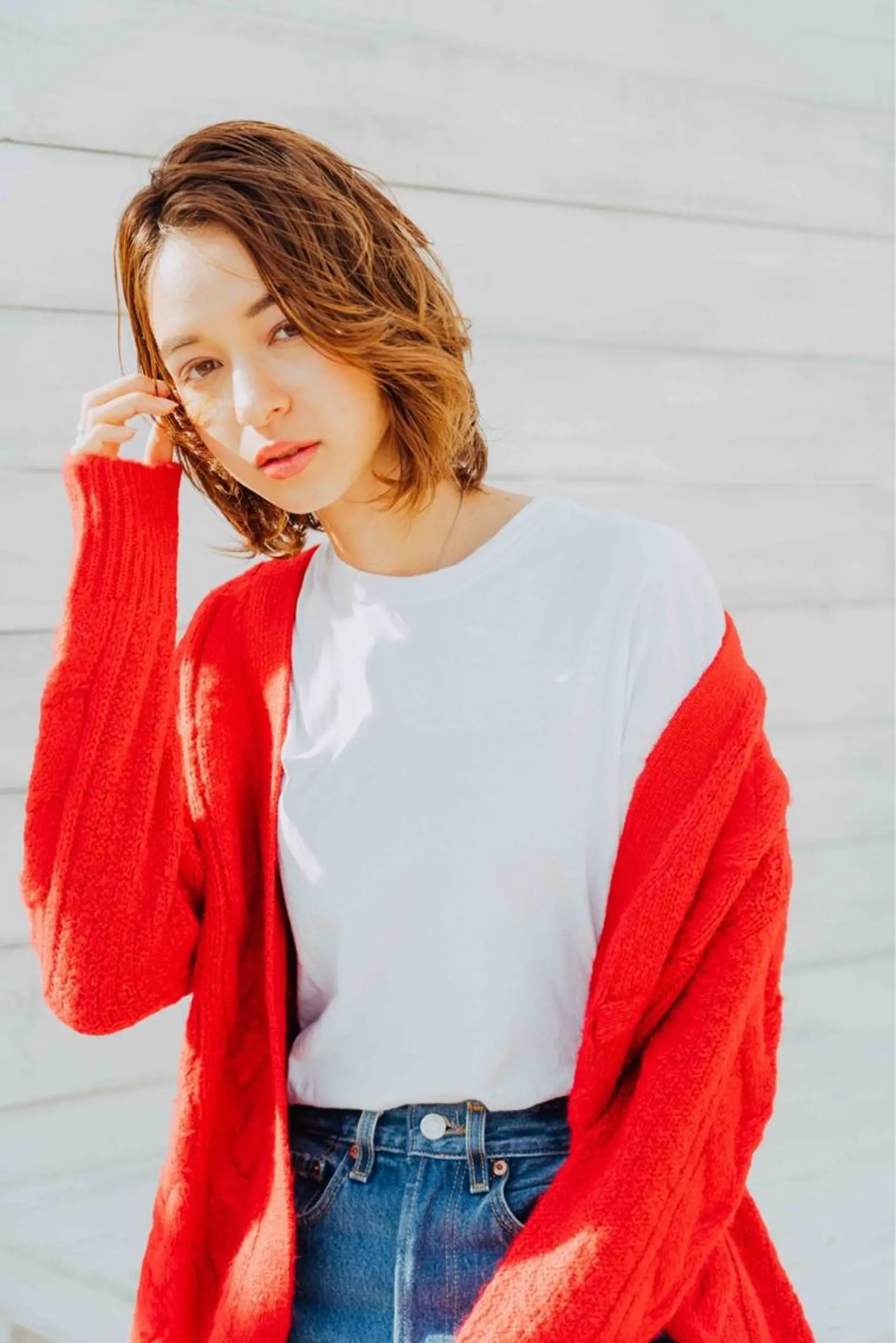 ショート カラー パーマ ヘアアレンジ メンズ キッズ ネイル マツエク・マツパ メンズウルフカット ハンサムショート アディクシーカラー 透明感カラー ボブ unu hair所属・藤井 仁紀のヘアスタイル