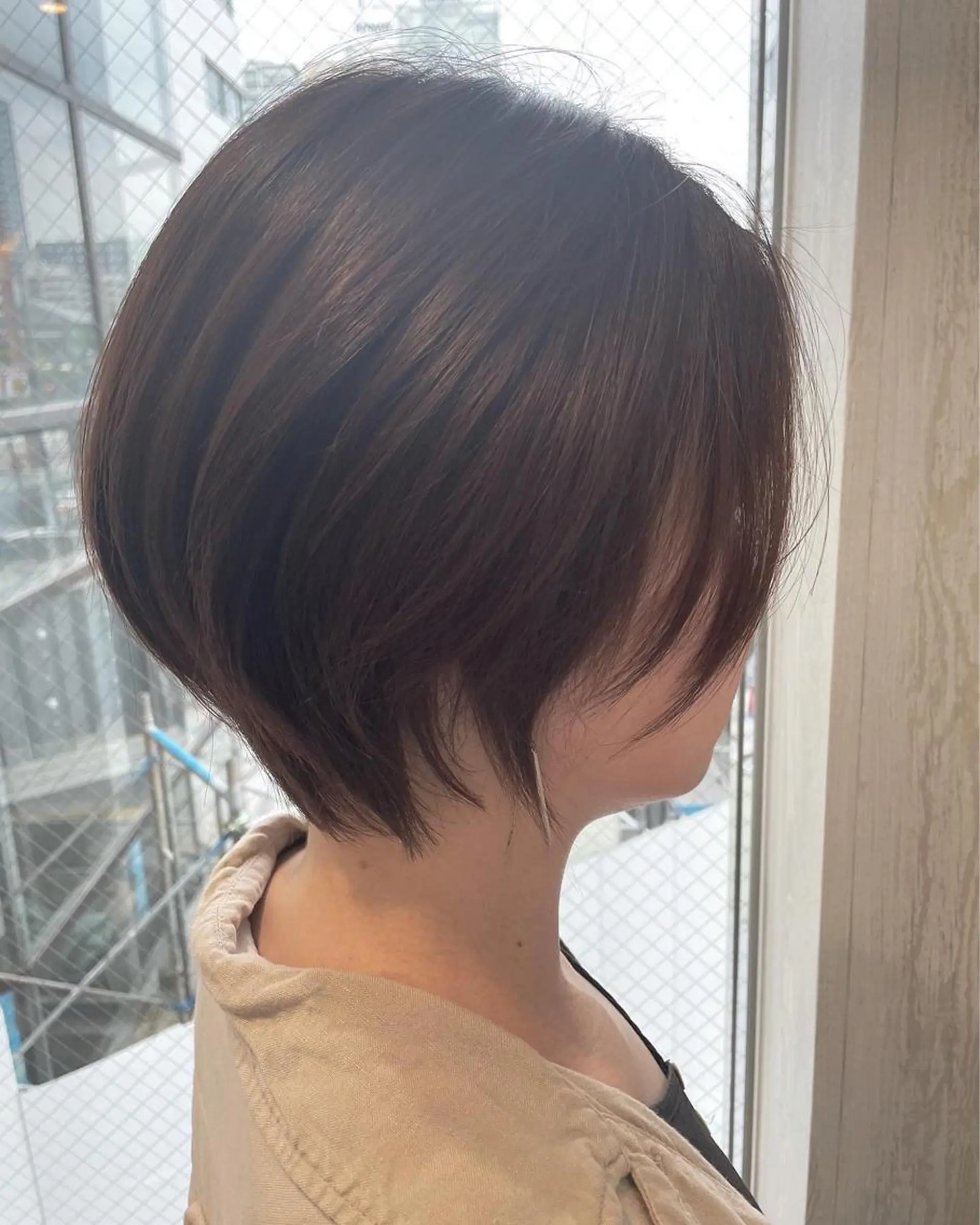 ショート カラー アッシュ 透明感カラー 外国人風カラー 髪質改善 レイヤーカット カット ヘアカラー トリートメント 河合秀明/ショート /ボブ/レイヤーのヘアスタイル