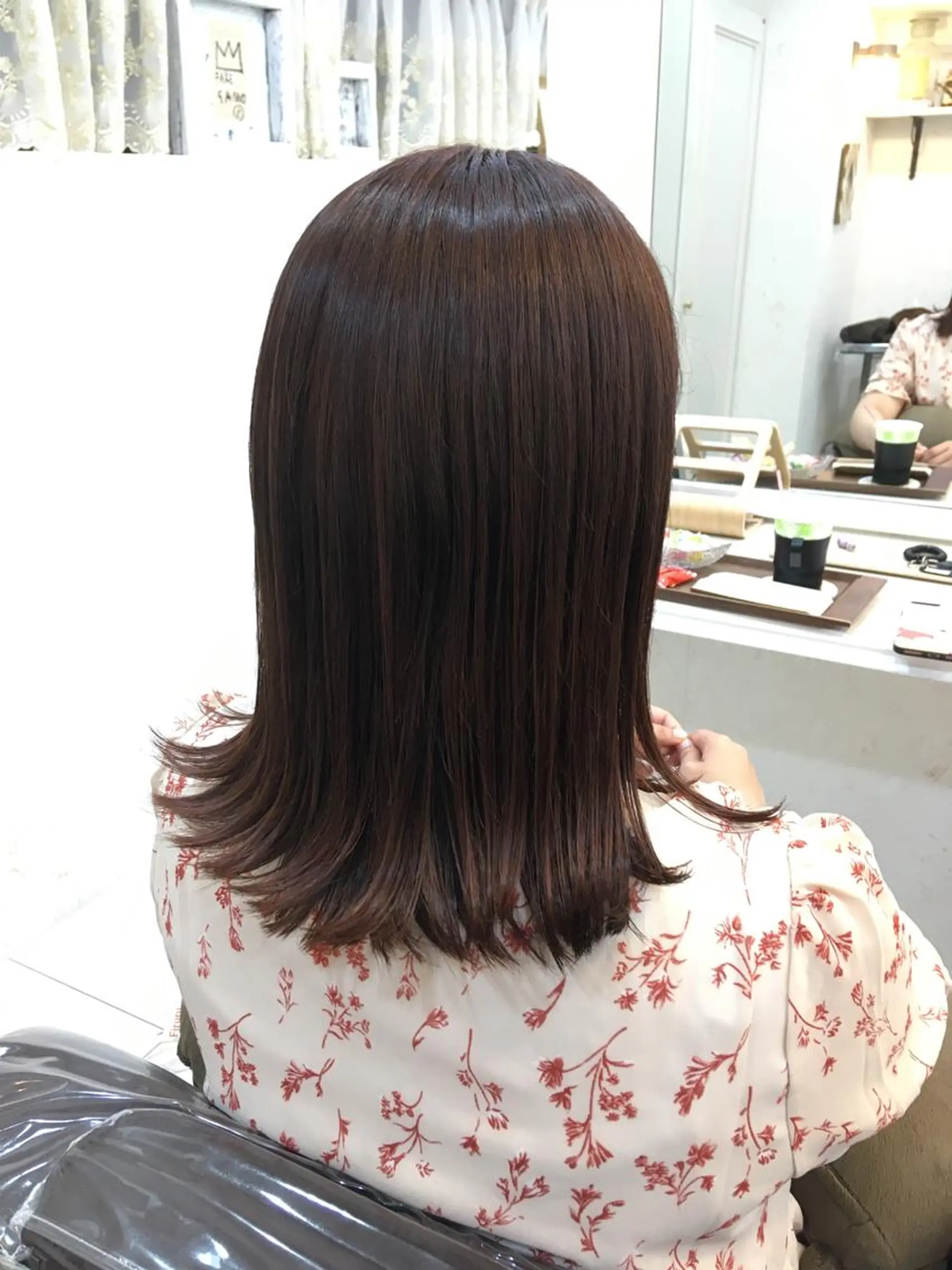 ロング カラー ピンクカラー 斉藤 貴也のヘアスタイル