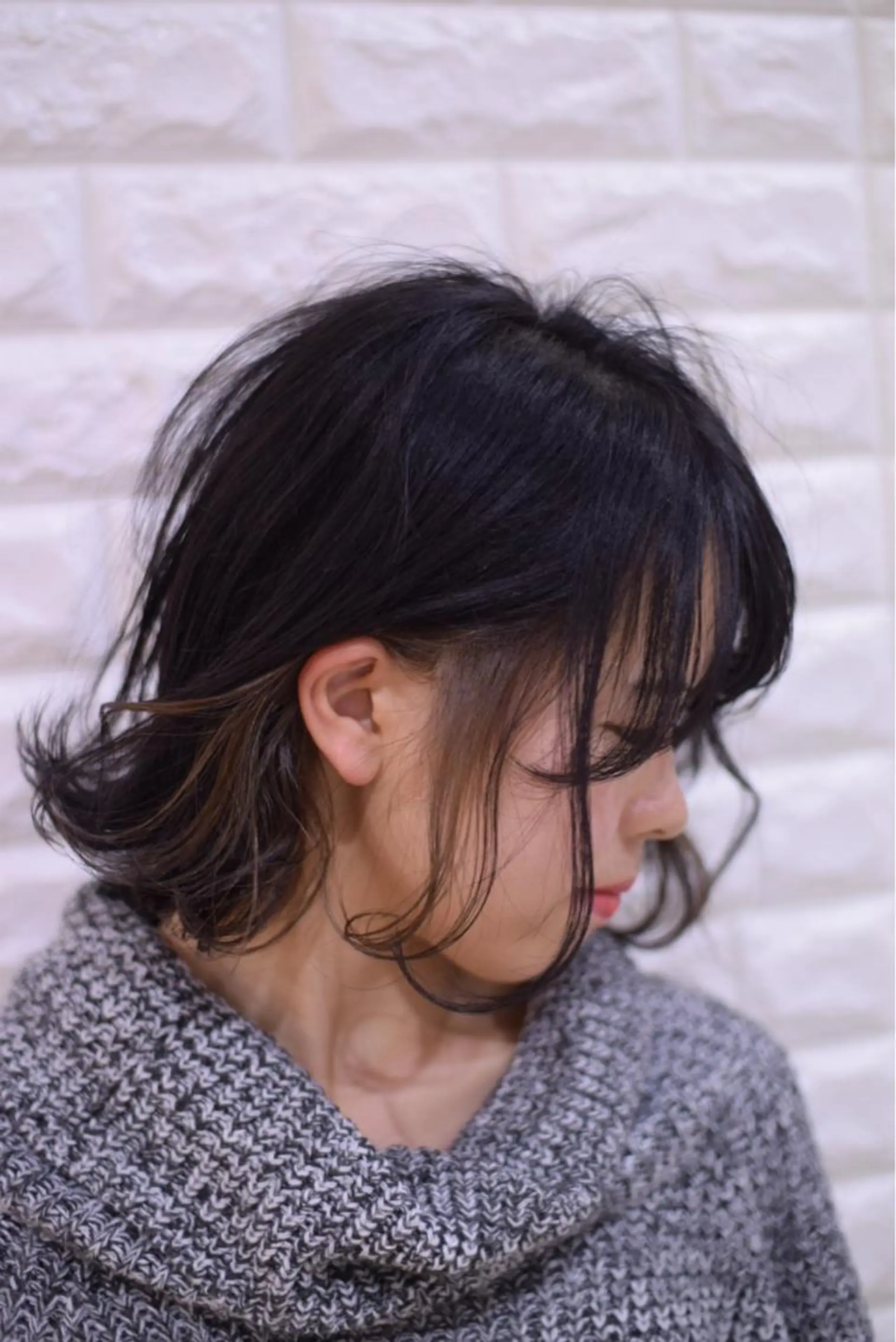 カラー アッシュ ハイトーンカラー RYUのヘアスタイル