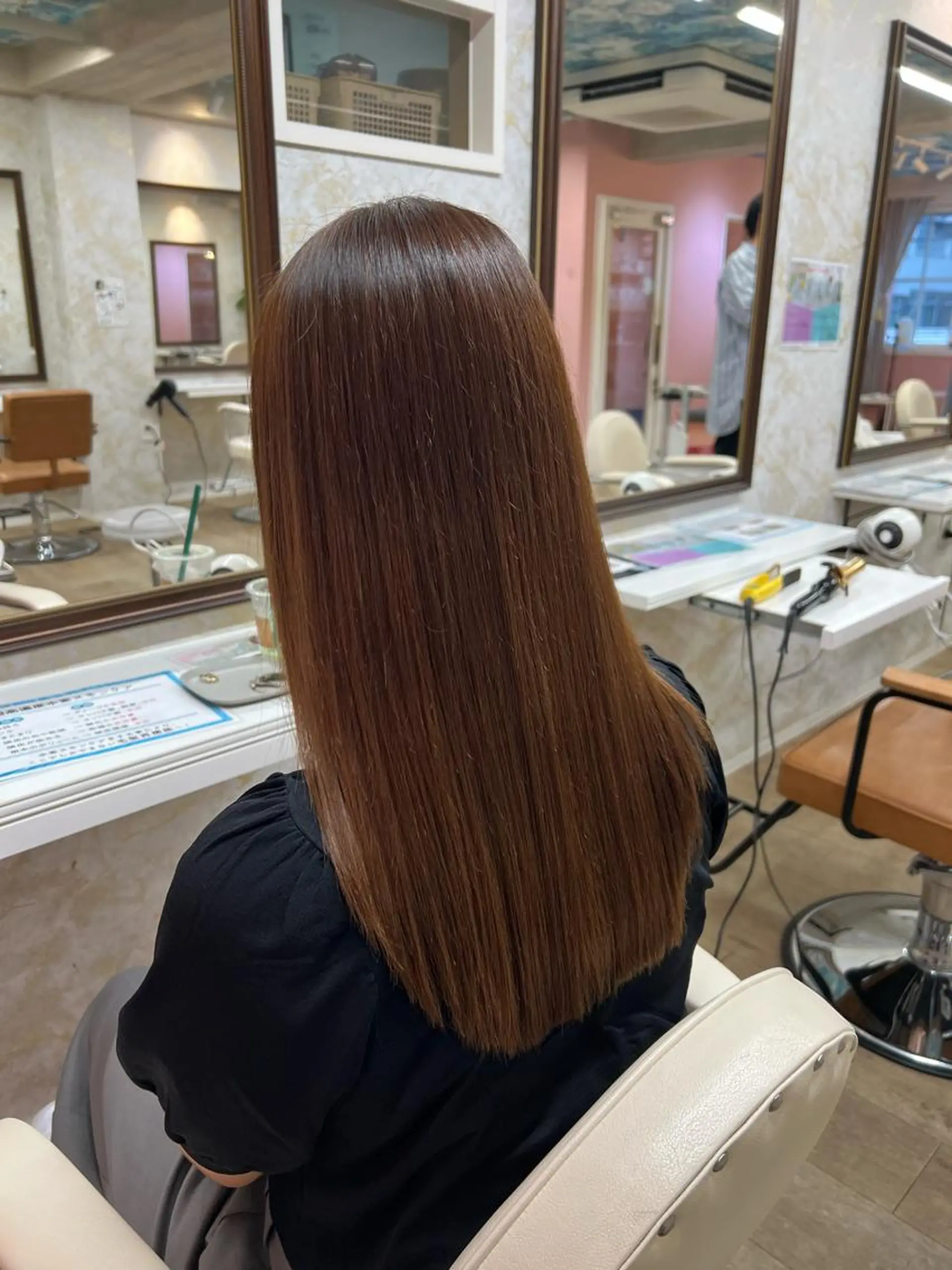 ロング カット ヘアカラー トリートメント 髪質改善特化💫 韓国ヘアAyumuのヘアスタイル