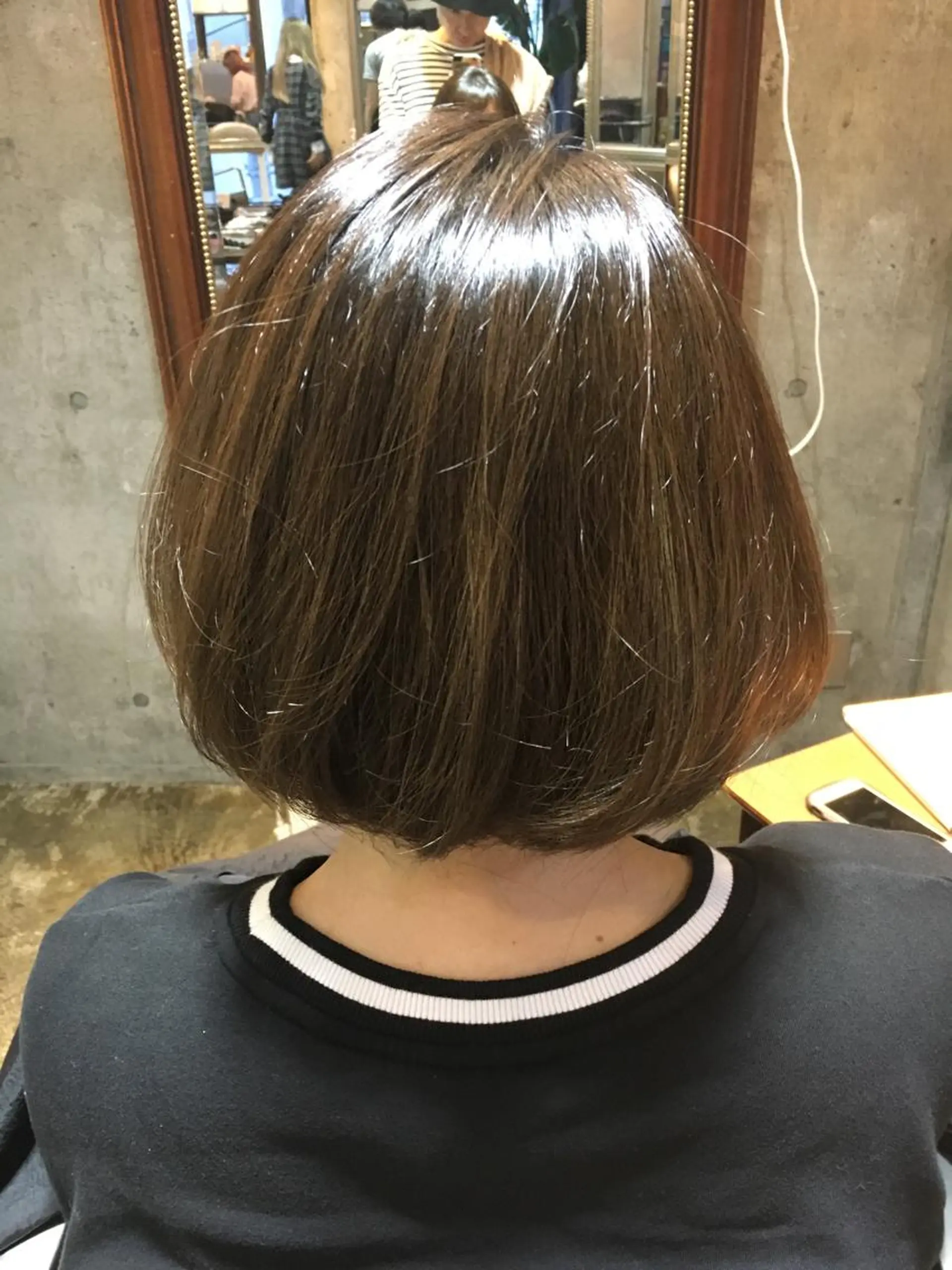 ショート カラー グレージュ ハイライトカラー ハイライト 北條 優輝のヘアスタイル
