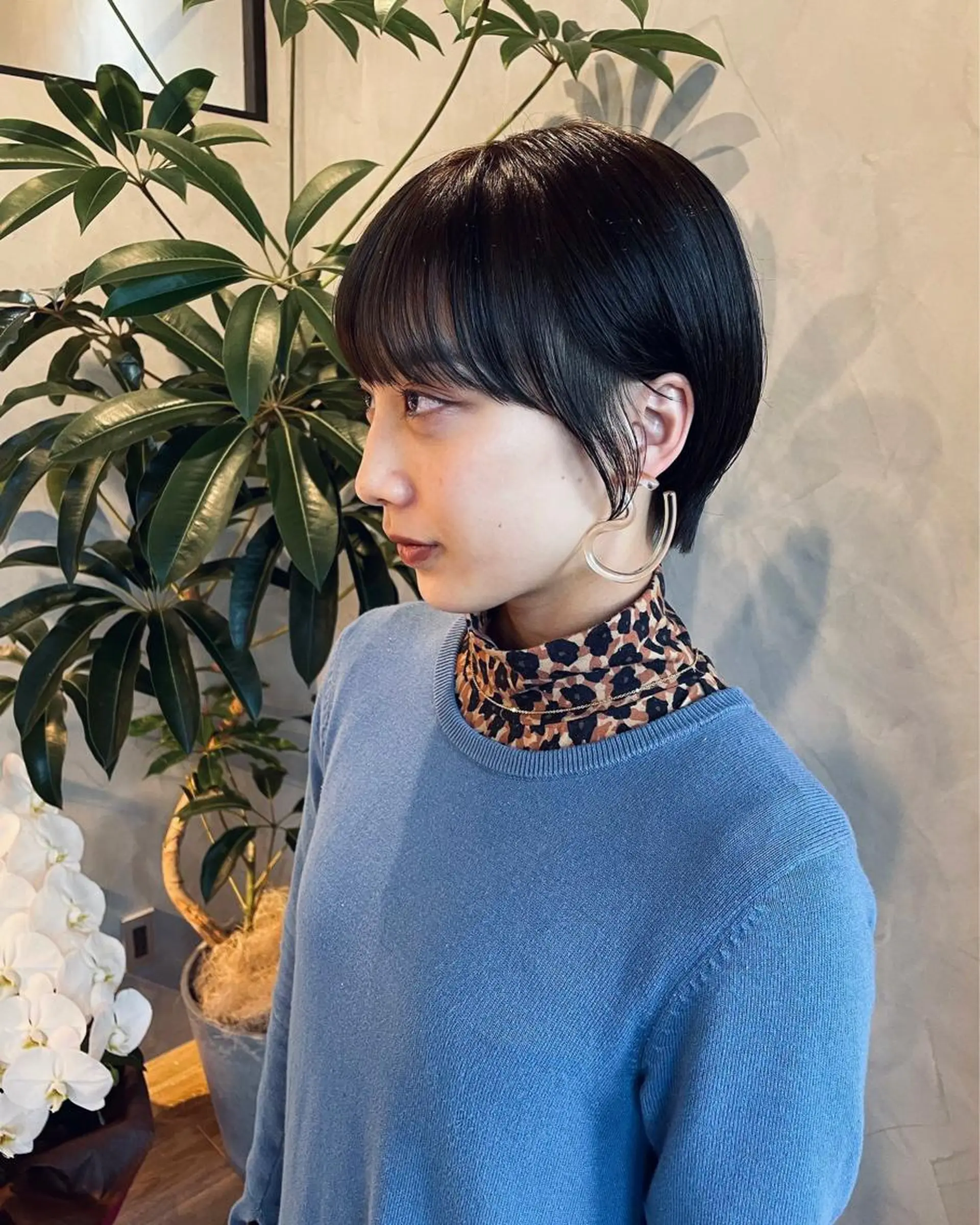 ショート カラー カット ヘアカラー トリートメント Basis 田口豪司のヘアスタイル