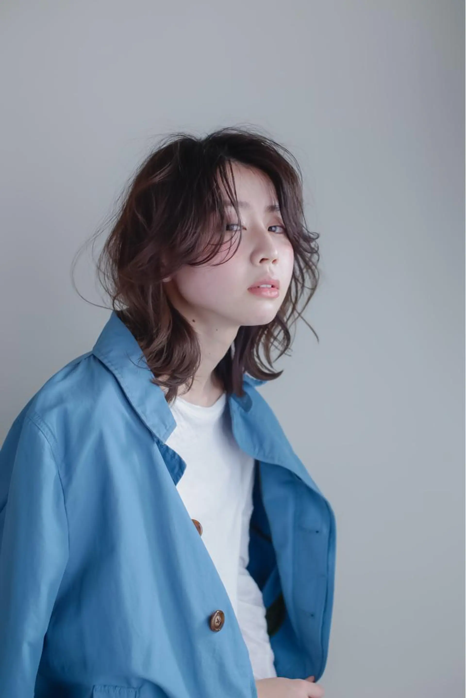 セミロング カラー パーマ ヘアアレンジ FRAME所属・FRAME 名古屋市北区のヘアスタイル