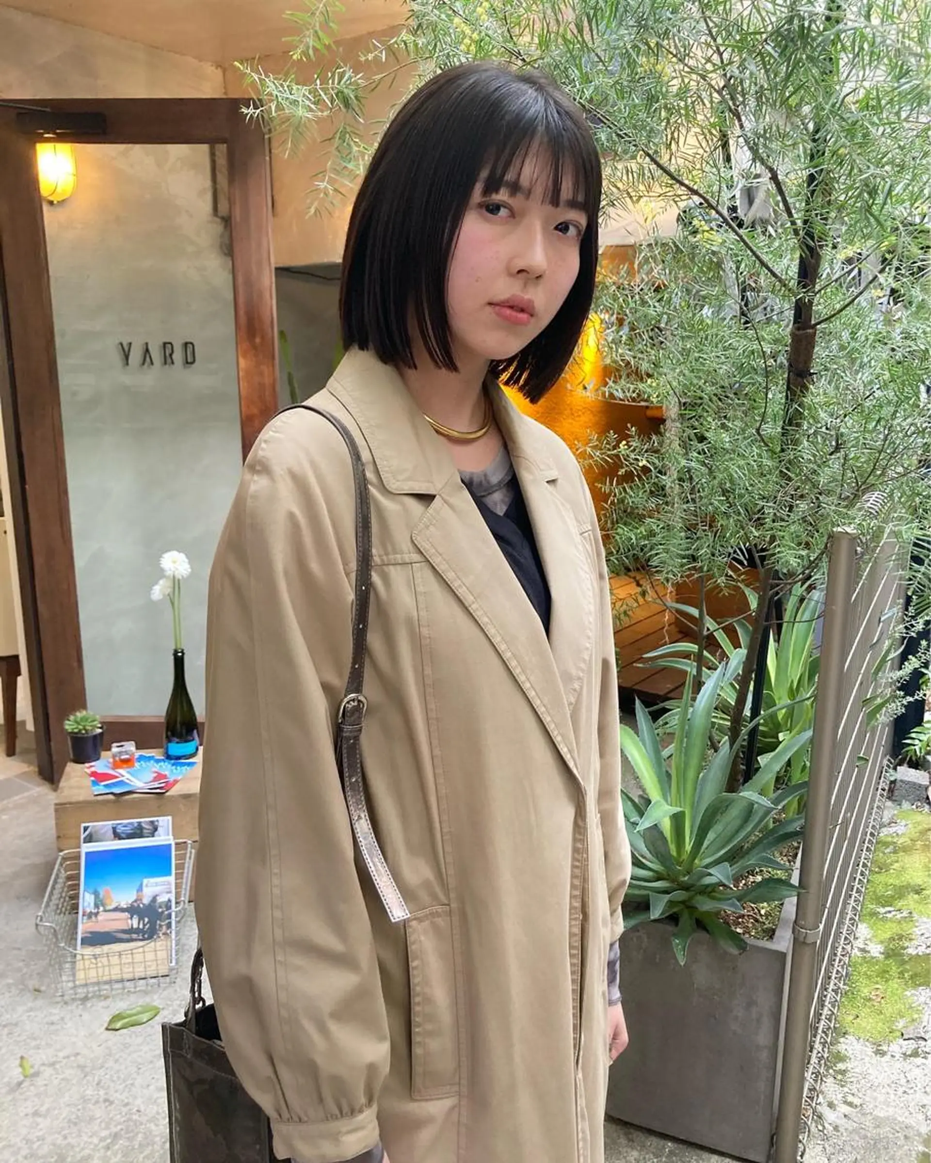 ショート ボブ カット トリートメント 金田 夏野のヘアスタイル