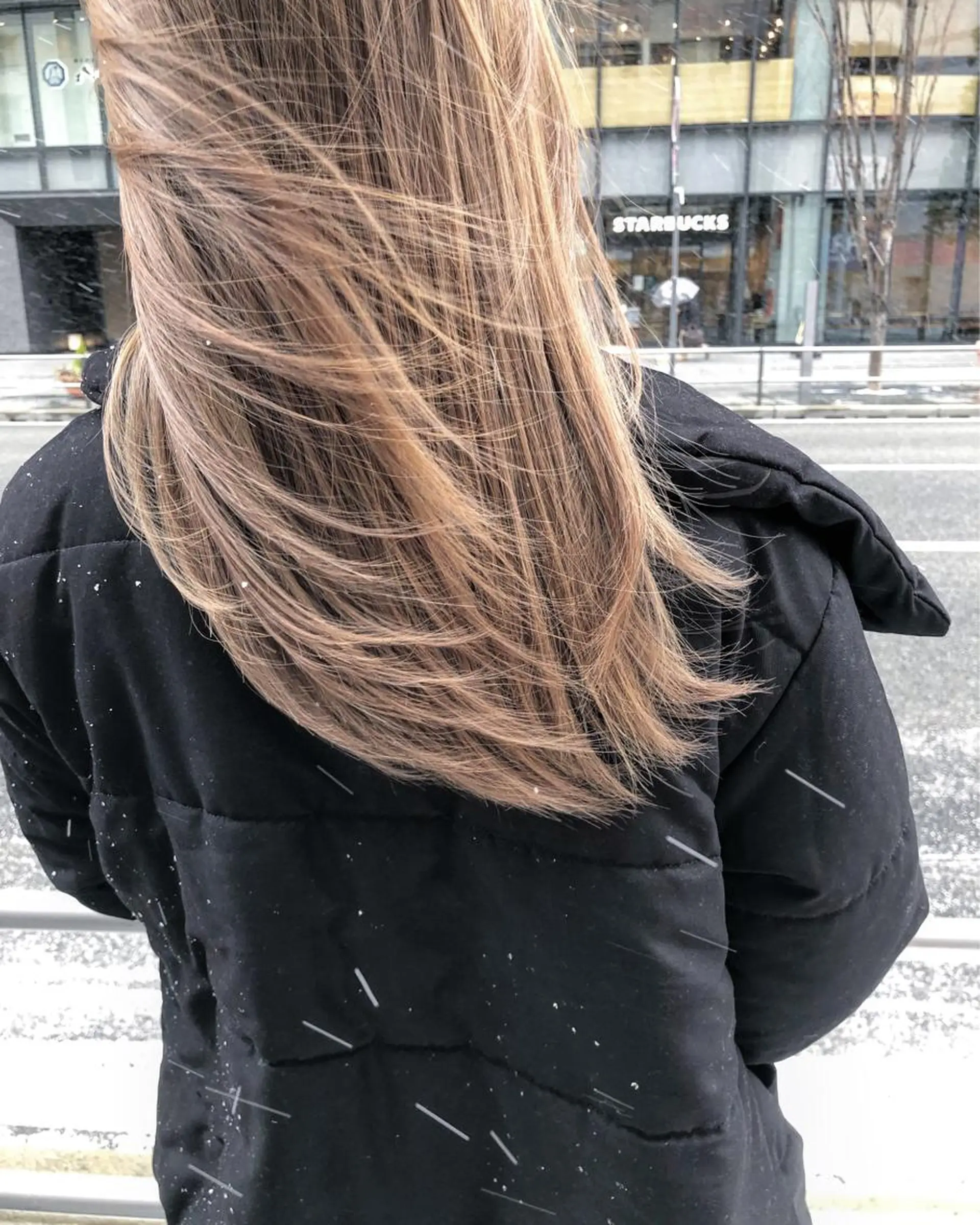 セミロング カラー ベージュカラー ブリーチ miri髪質改善 久留米/韓国のヘアスタイル