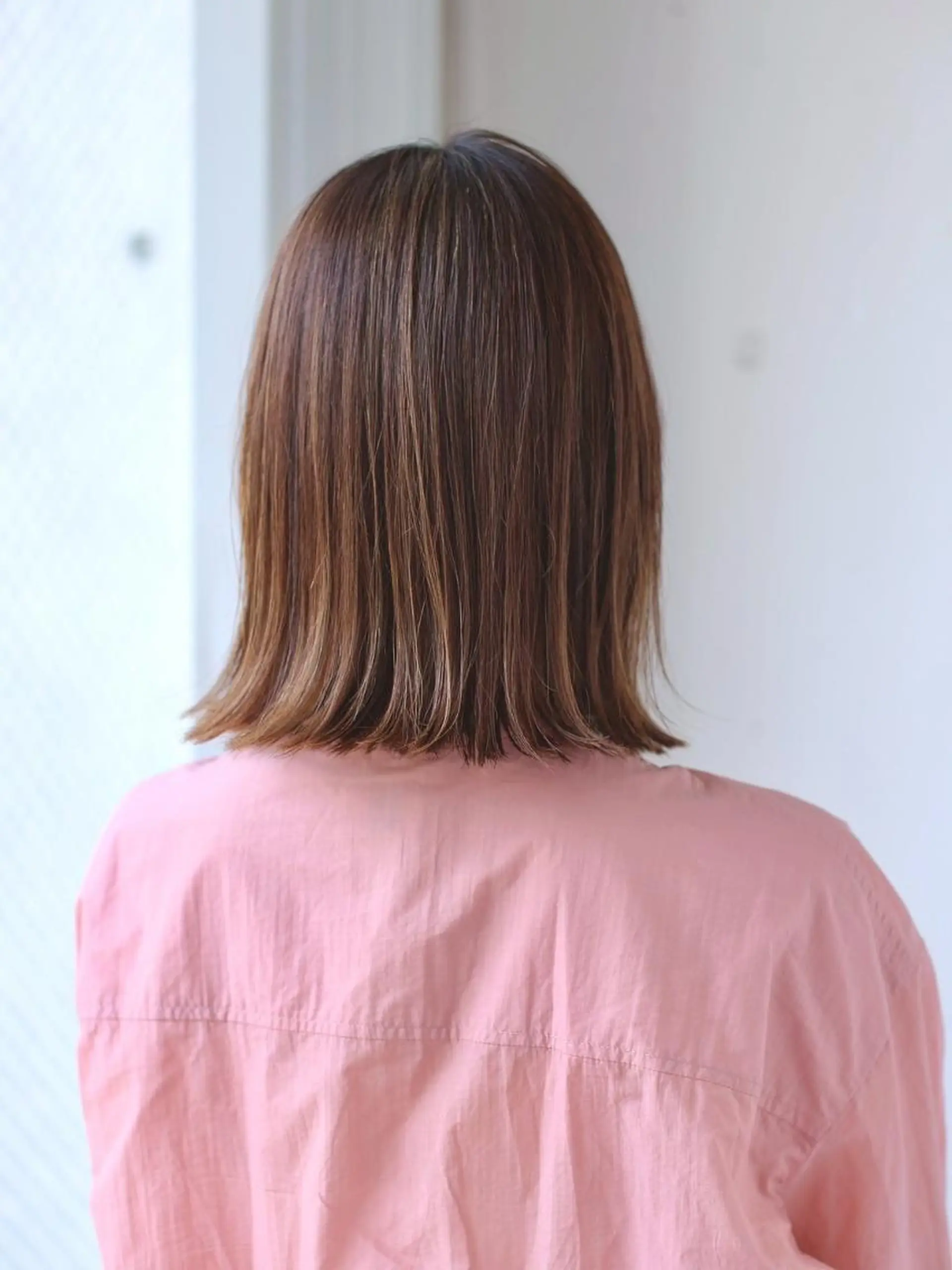 ミディアム カラー 中西 美聖のヘアスタイル