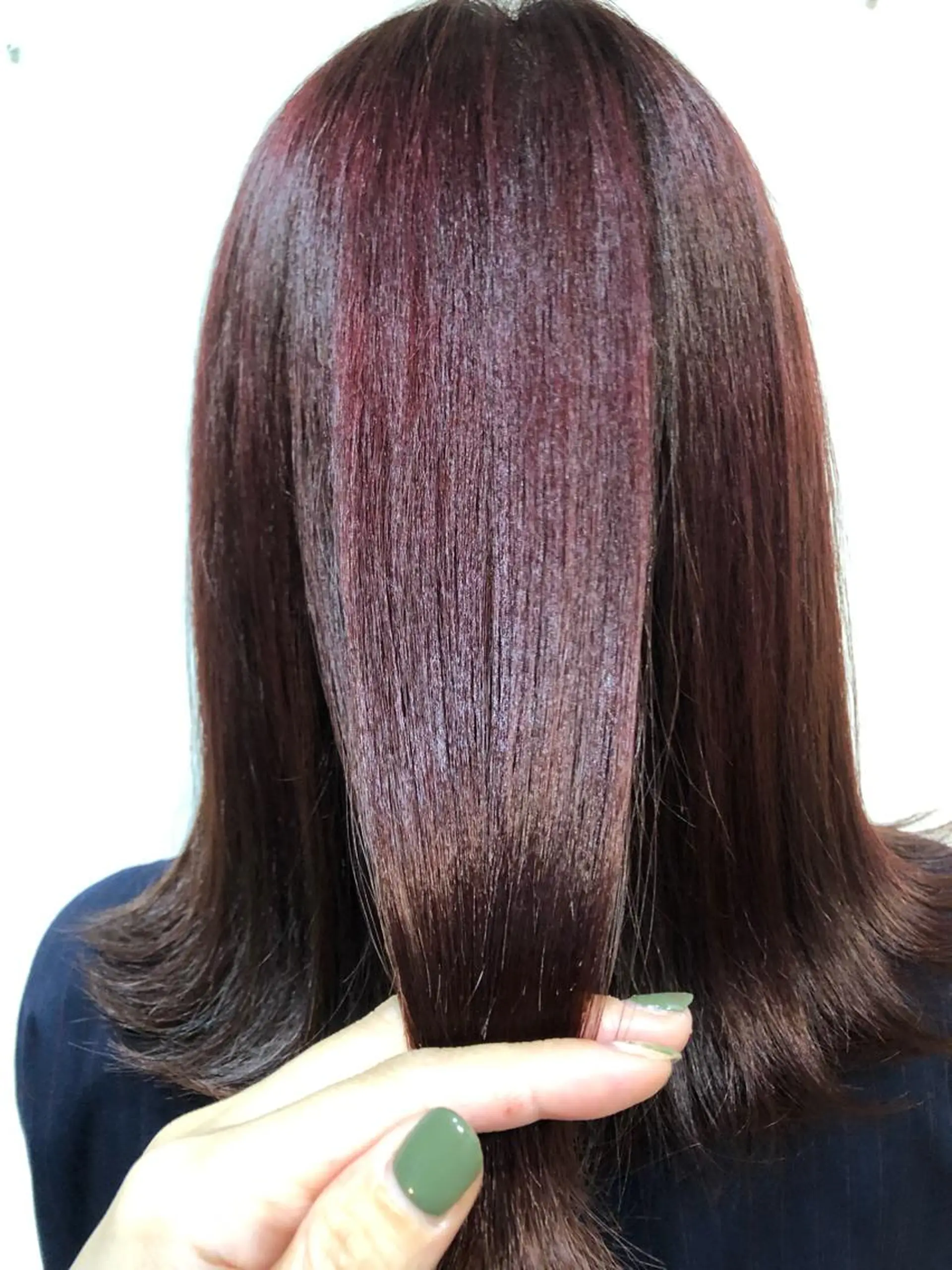 ミディアム カラー ヘアカラー トリートメント 青野 文香のヘアスタイル