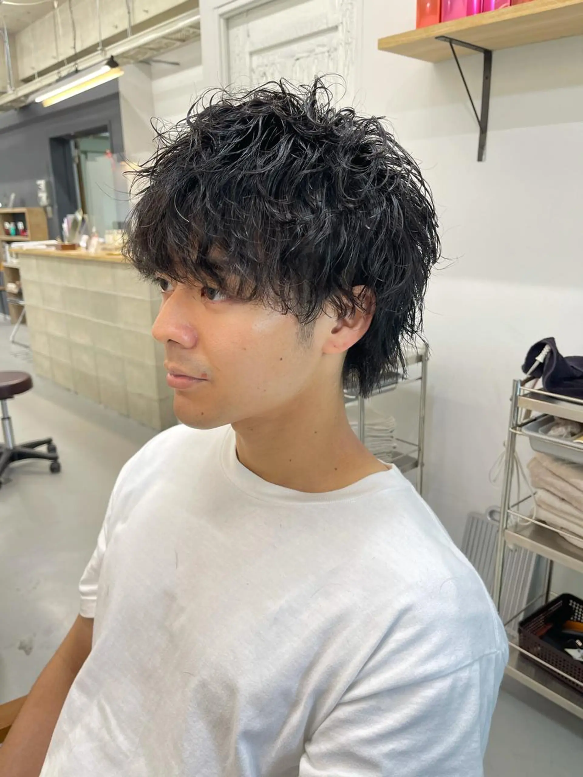 パーマ メンズ カット パーマ 森本裕/オーナー/ スパイラルパーマのヘアスタイル