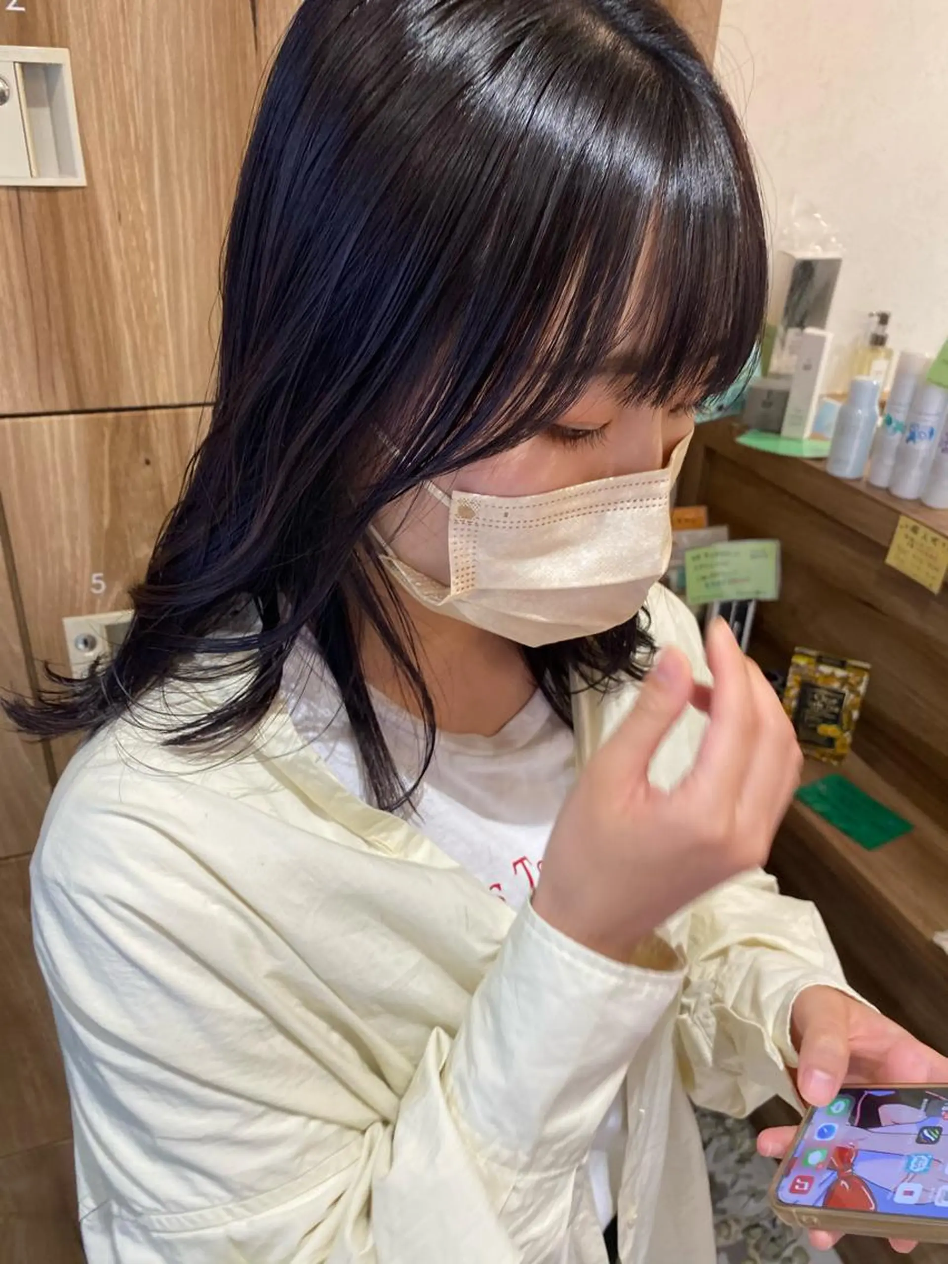 セミロング カラー ヘアアレンジ パーマ指名No1 /namiのヘアスタイル