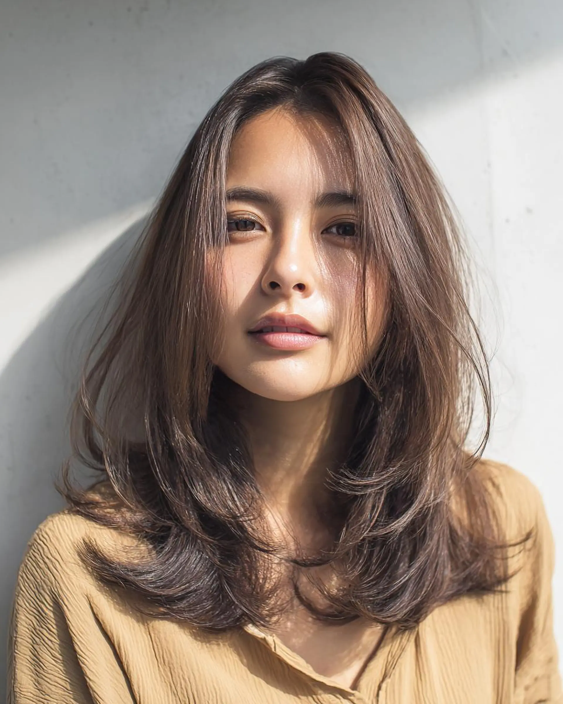 セミロング 上田 桃子のヘアスタイル