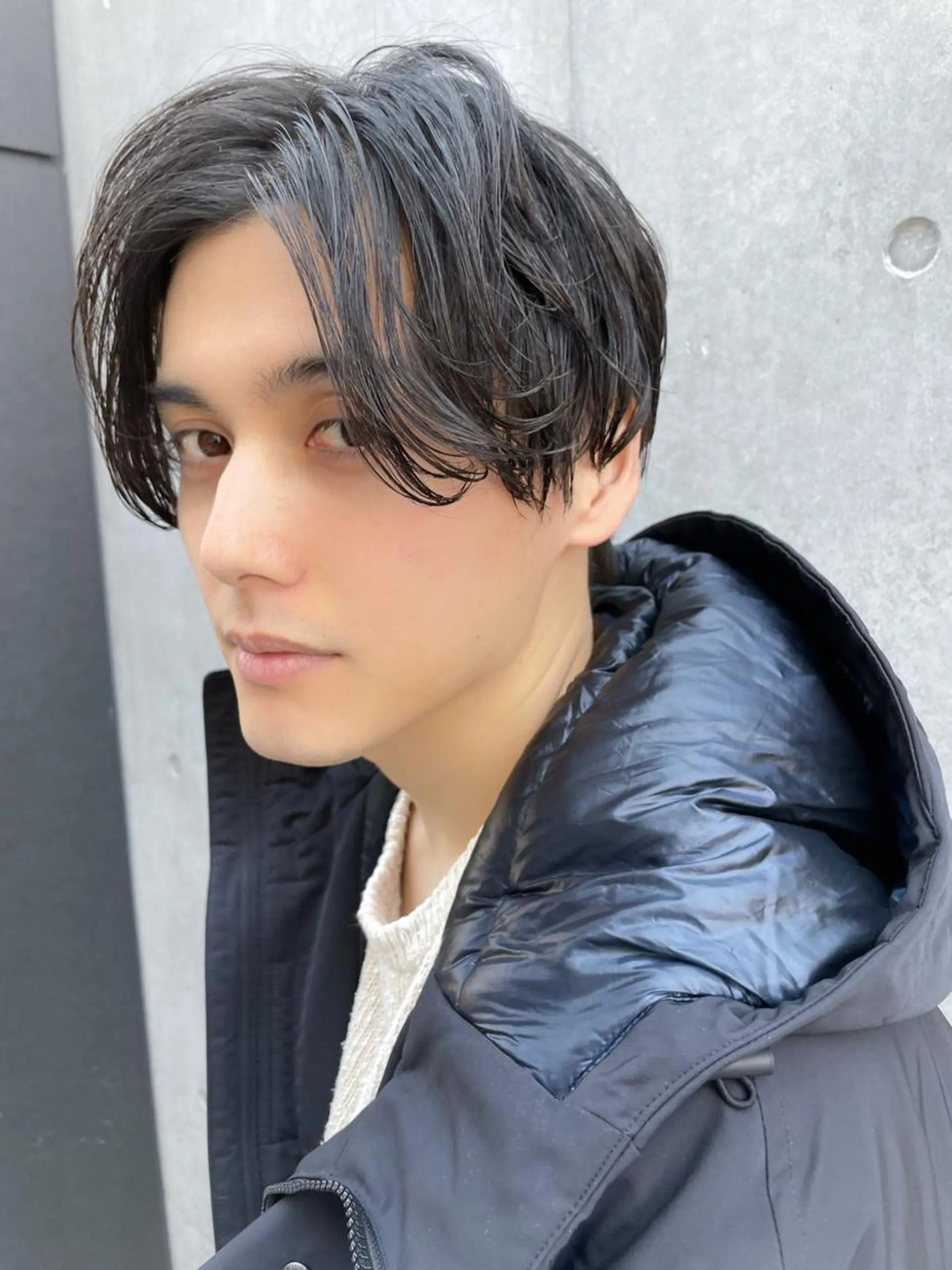 ミディアム カラー パーマ メンズ カット トリートメント ヘアセット メンズNO.1口コミ 高評価🟡三澤拓海✅のヘアスタイル