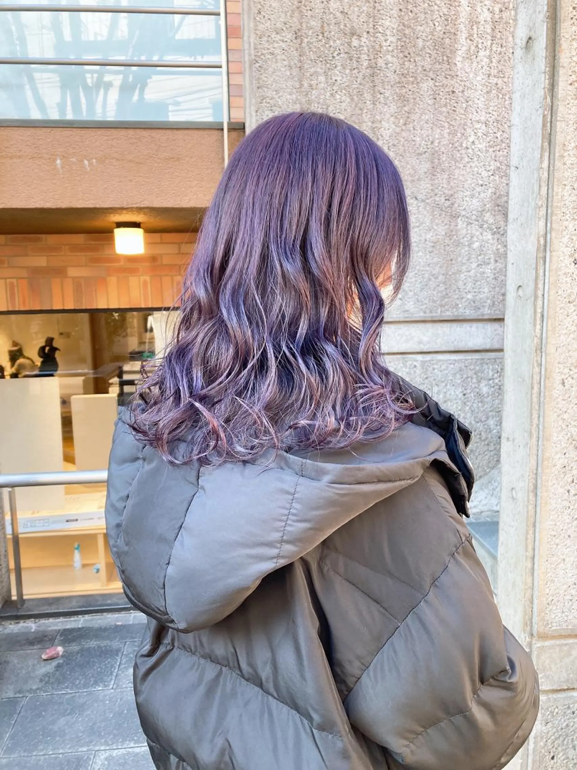 カラー ブリーチ バイオレットカラー 💗モテ髪 ハイトーンあや💗のヘアスタイル