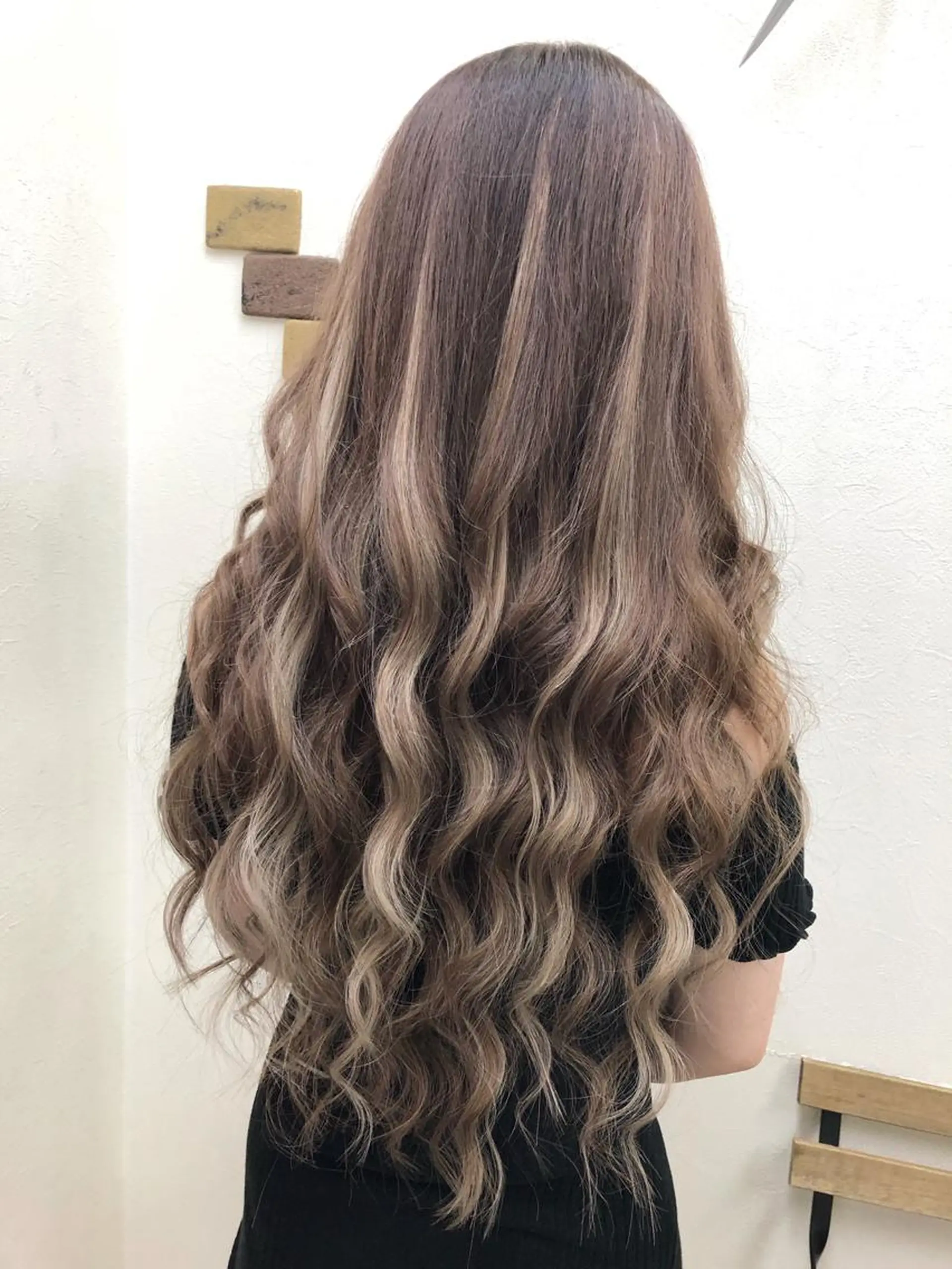 セミロング カラー ヘアアレンジ シールエクステ ベージュカラー ブラウンカラー ハイライトカラー エクステ ヘアカラー トリートメント エクステ KEISUKE/カラ ー🐶シールエクステのヘアスタイル