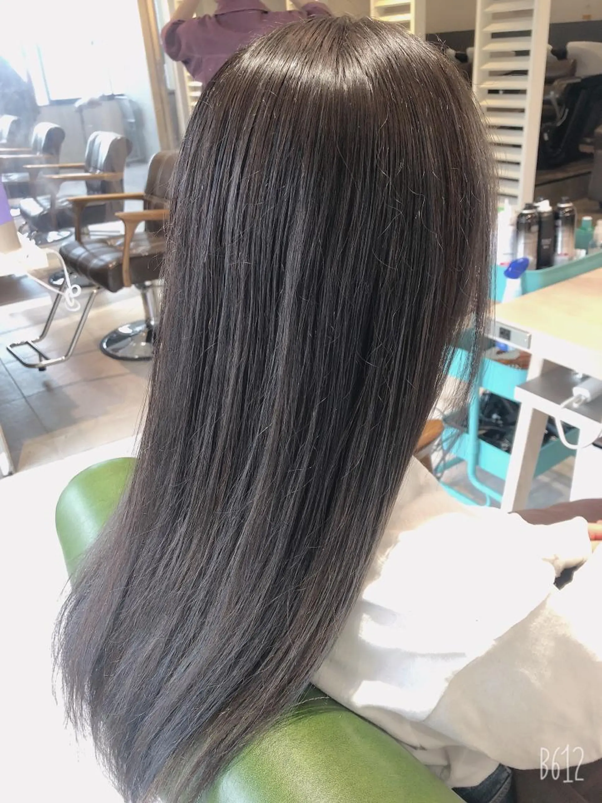 ロング カラー グレージュ ハイライトカラー ハイライト EARTH志木/佐藤 氷河のヘアスタイル