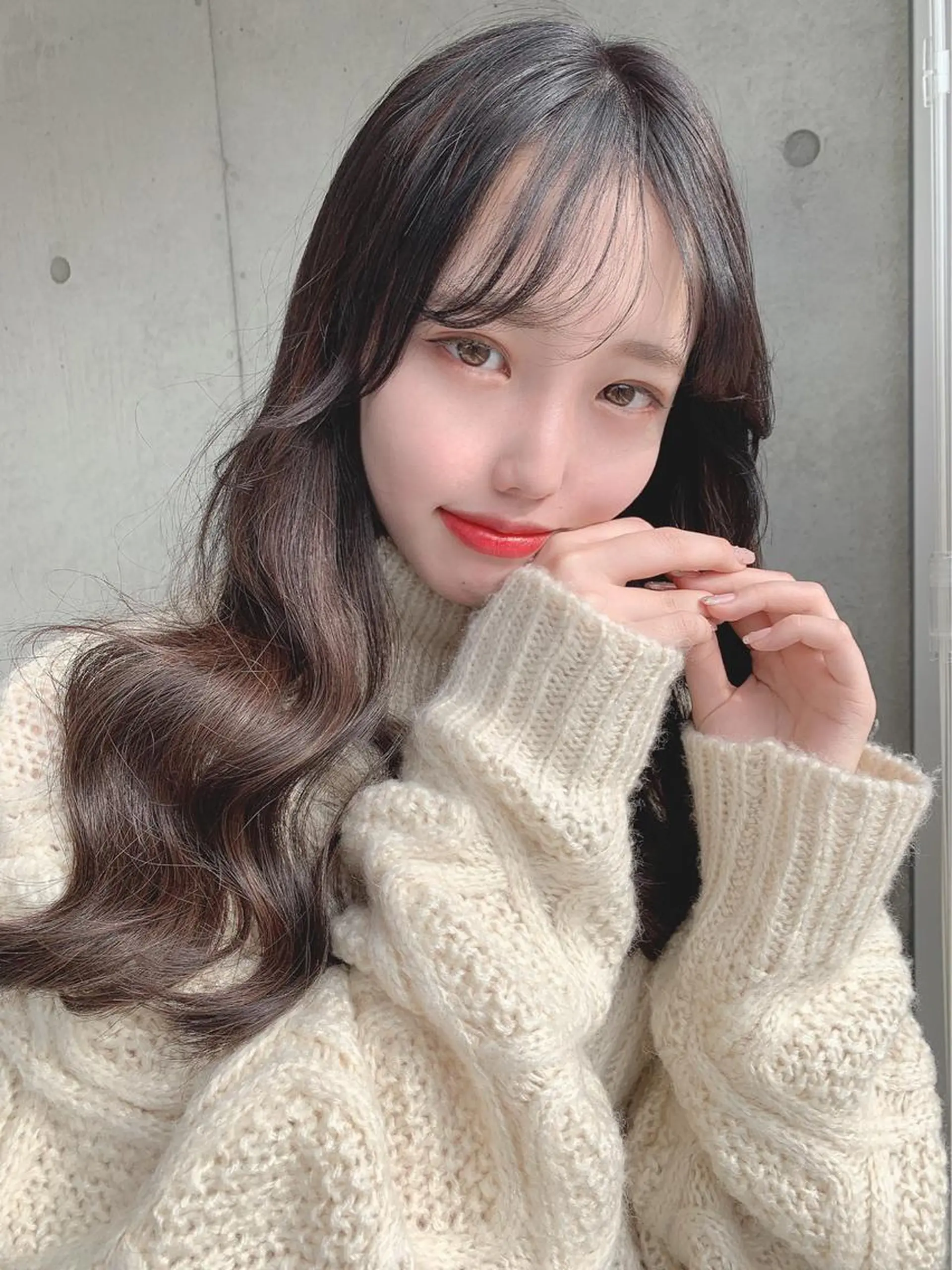 ロング カラー パーマ ヘアアレンジ ♡透け感カラー 大賀哲平♡のヘアスタイル