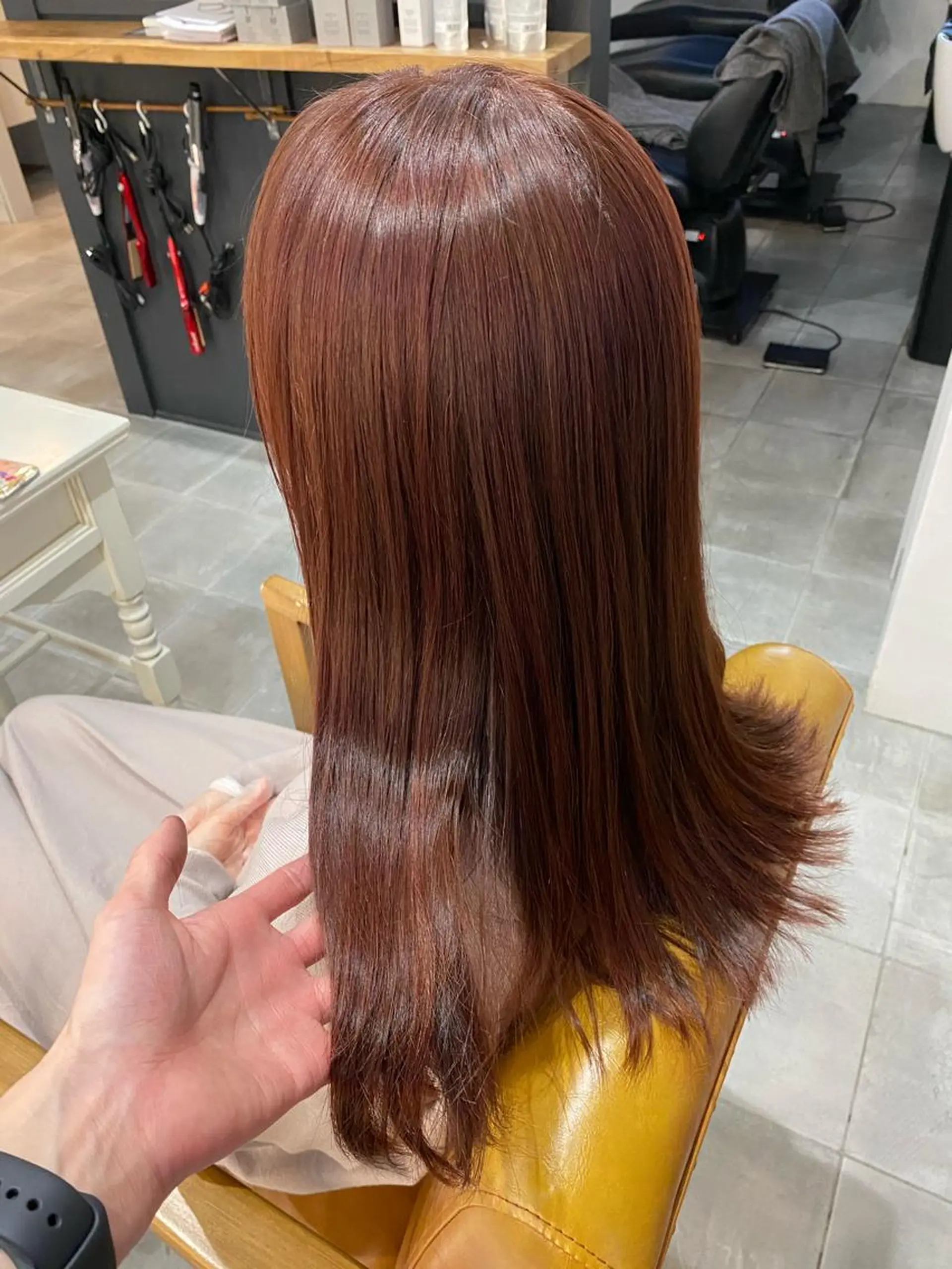 セミロング カット ヘアカラー SHIAN立川 及川望のヘアスタイル