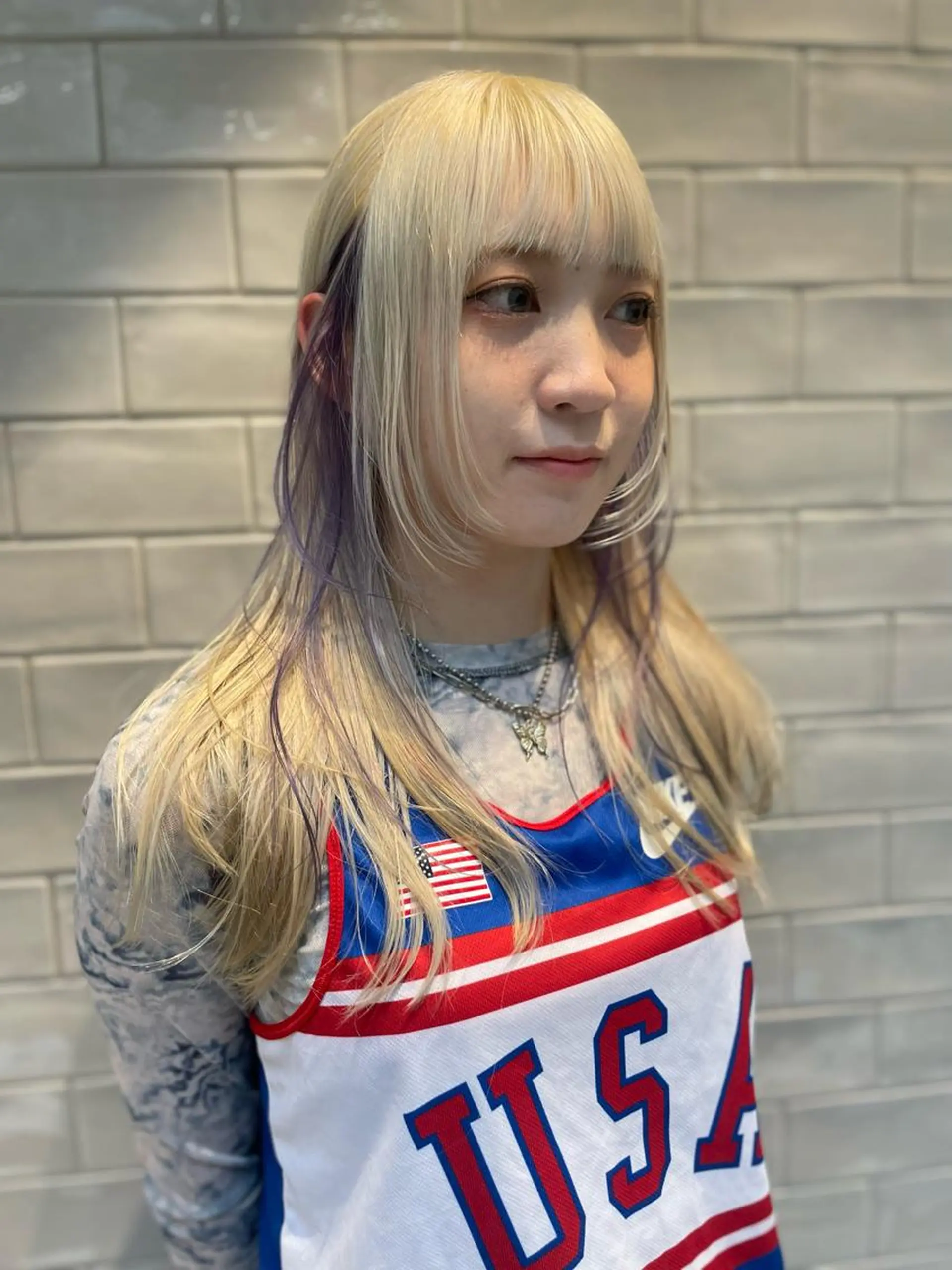 ミディアム カラー カット ヘアカラー トリートメント SALOWIN所属・ブリーチ✨ ボブ✨レイヤーのヘアスタイル