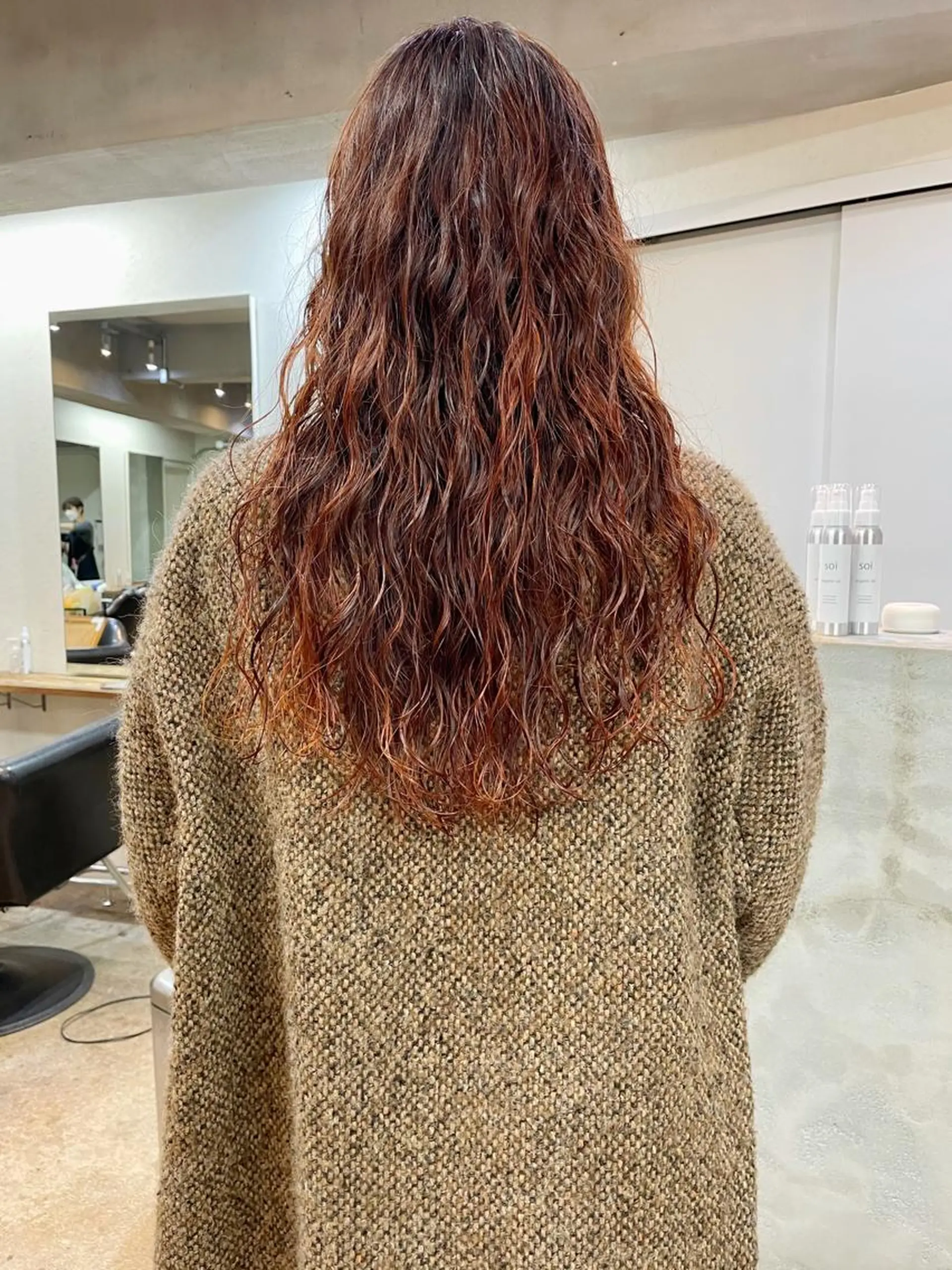 ロング カラー パーマ ヘアアレンジ 丸山渉/パーマ エフェクトブリーチのヘアスタイル