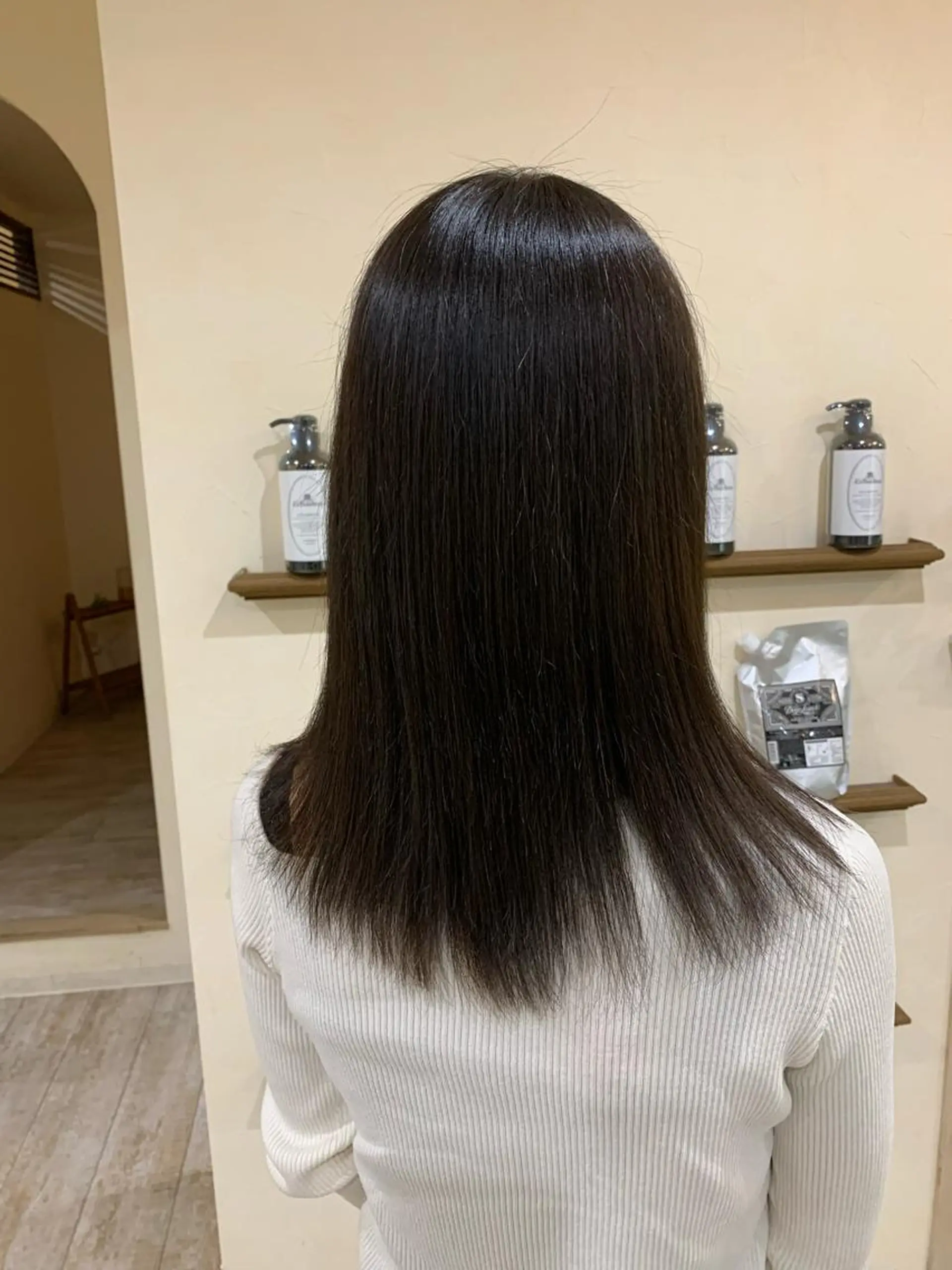 ミディアム アッシュ 丹野 圭太のヘアスタイル