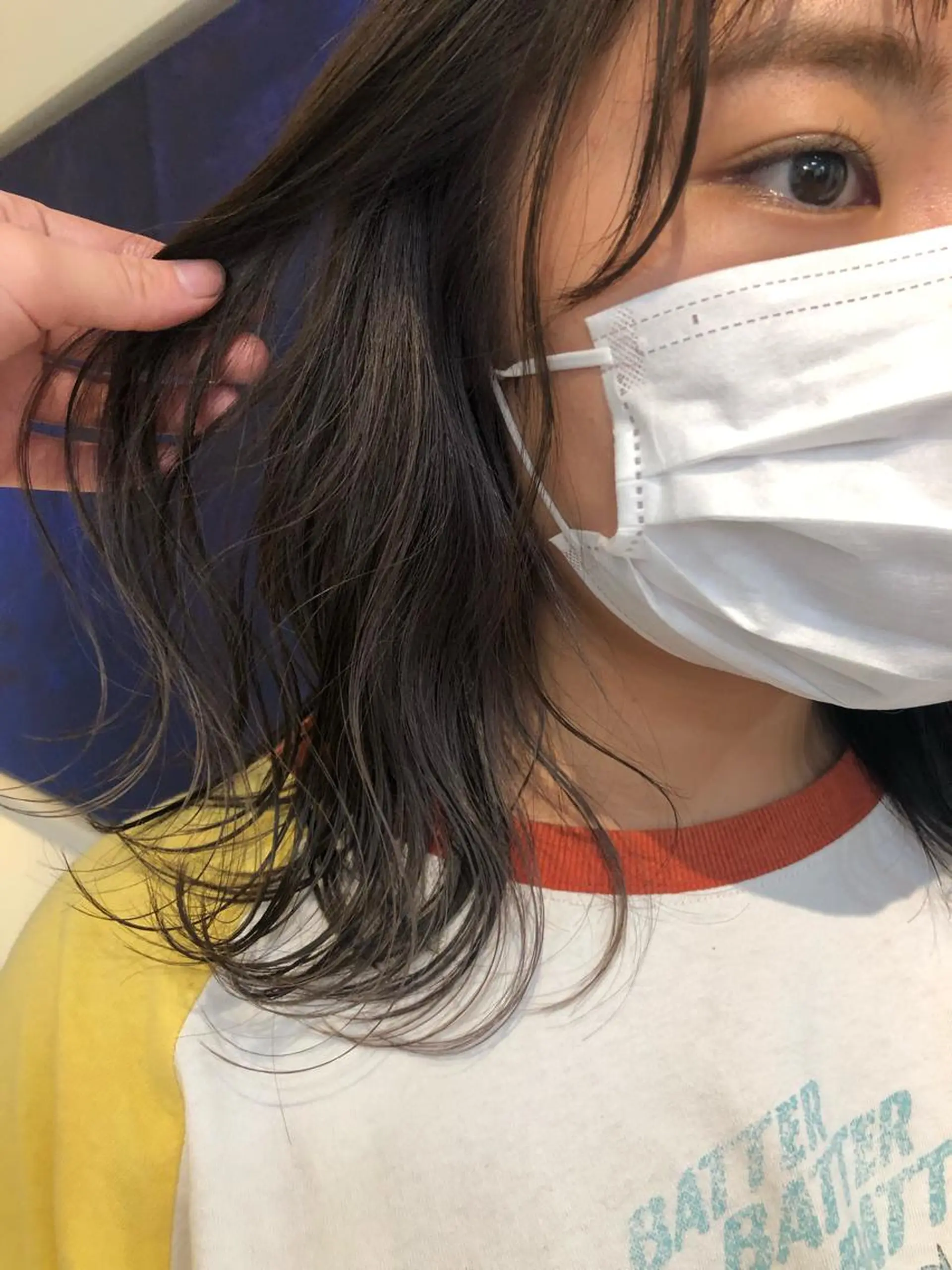 ミディアム カラー ベージュカラー イヤリングカラー 🫧tomoka 透明感カラー🫧のヘアスタイル