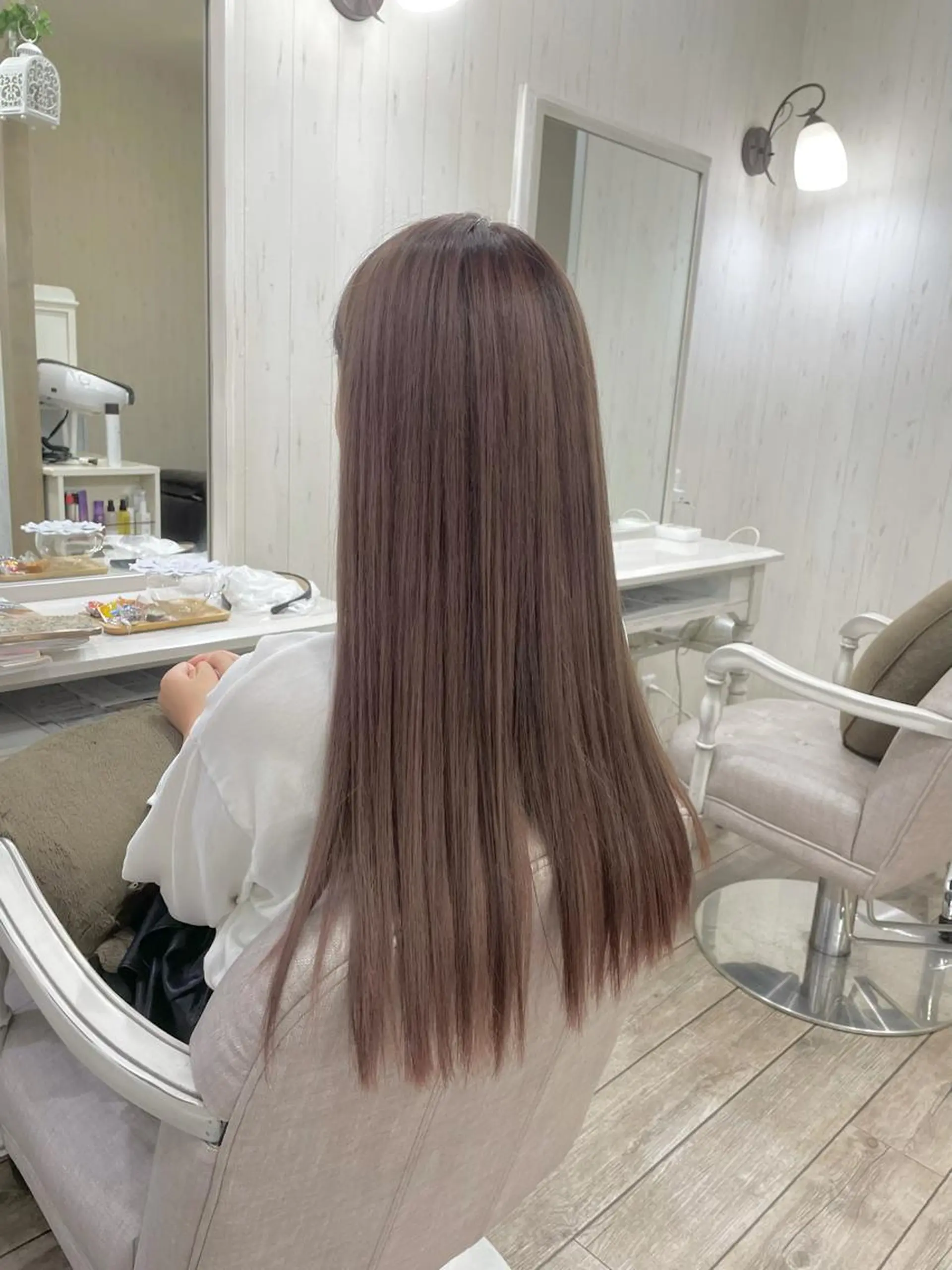 ロング ヘアカラー トリートメント ネモトメイナ🌿‬ 今月末で退職しますのヘアスタイル