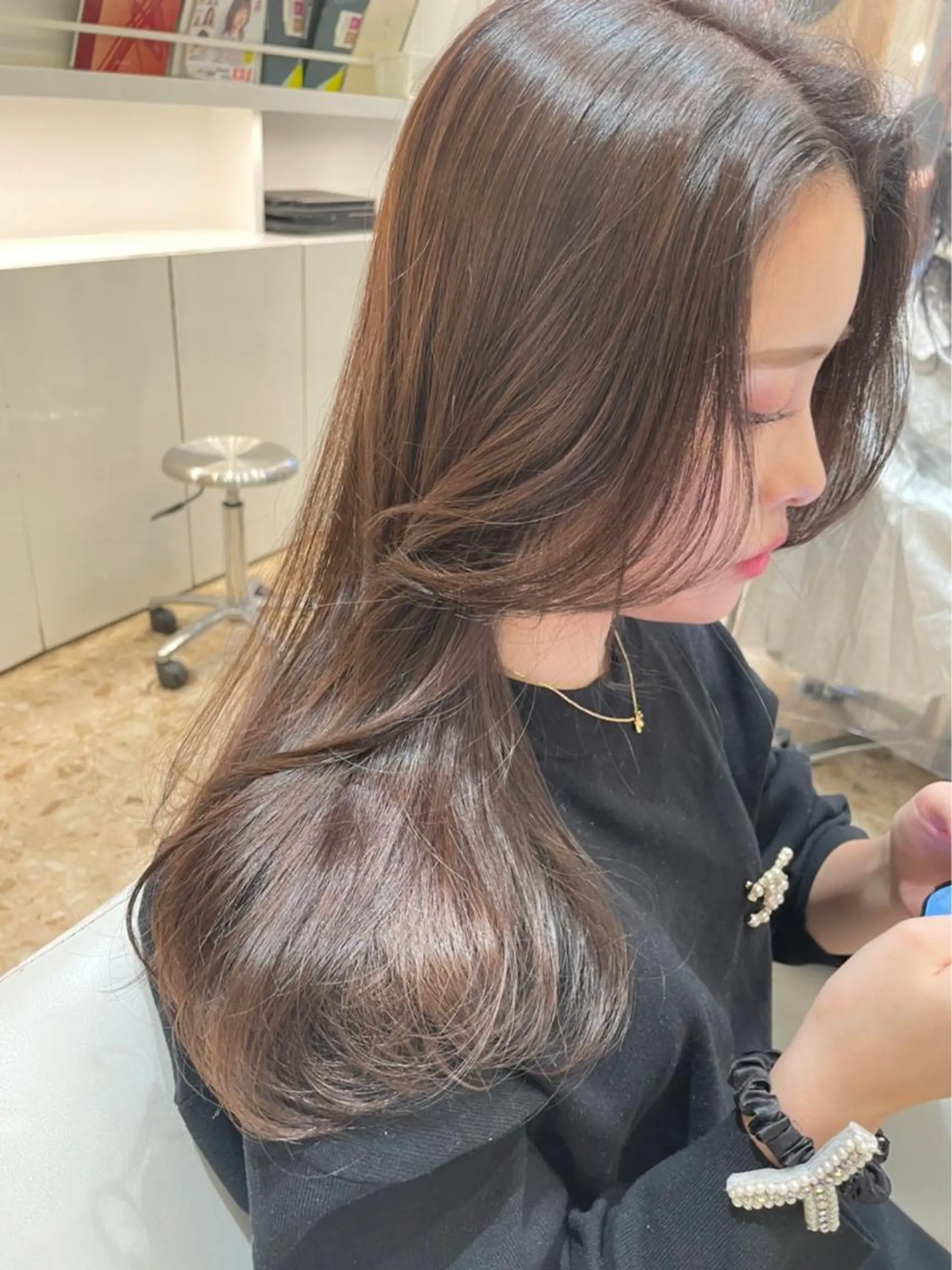 ロング ヘアカラー トリートメント 店長/藤原 季矢のヘアスタイル