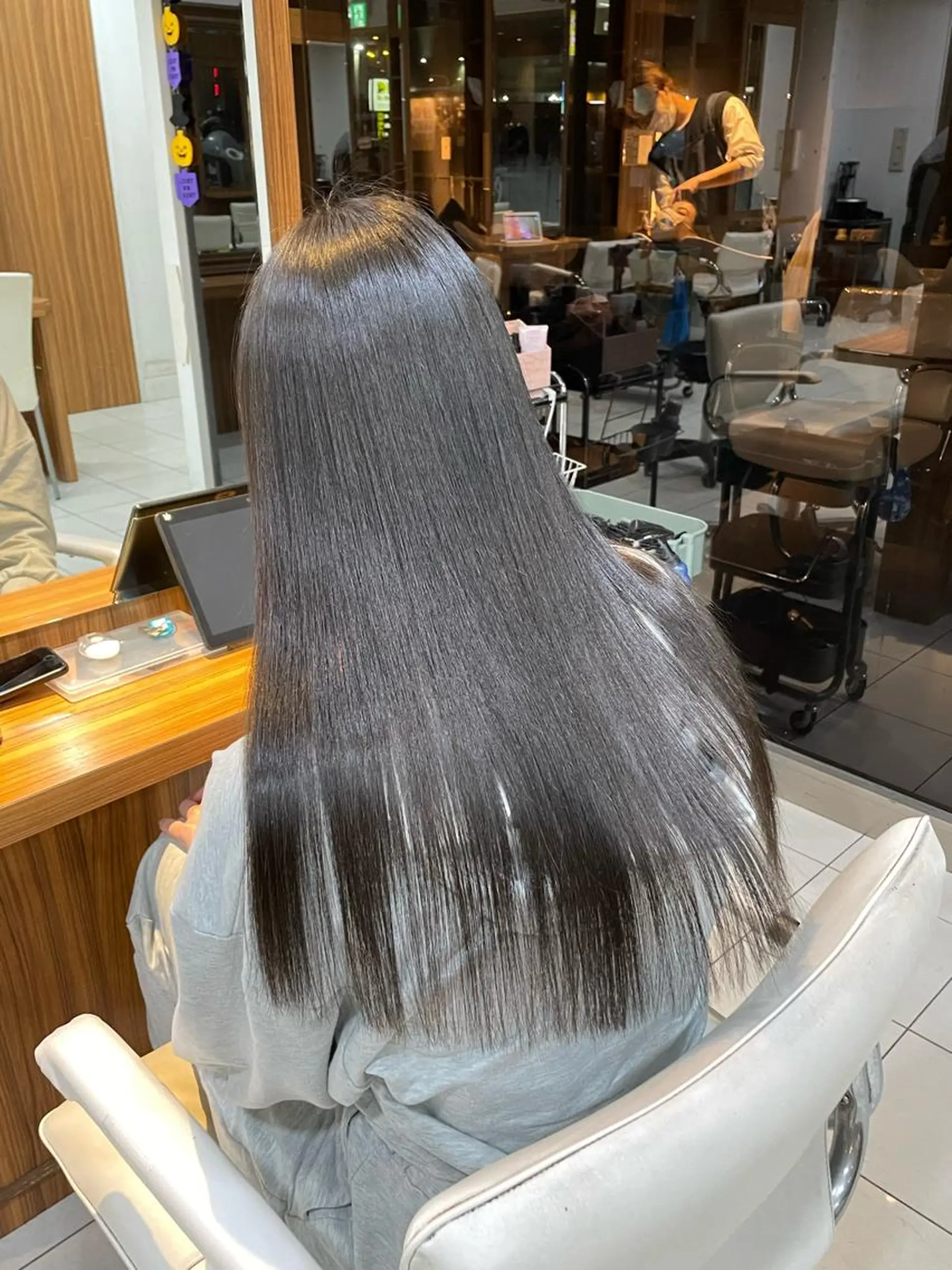 ロング ケアカラー カット ヘアカラー 縮毛矯正 share salon JAM 町田 center bldg【ジャム】所属・🤍🪄束間マツパ ゆうか💜のマツエク・マツパデザイン