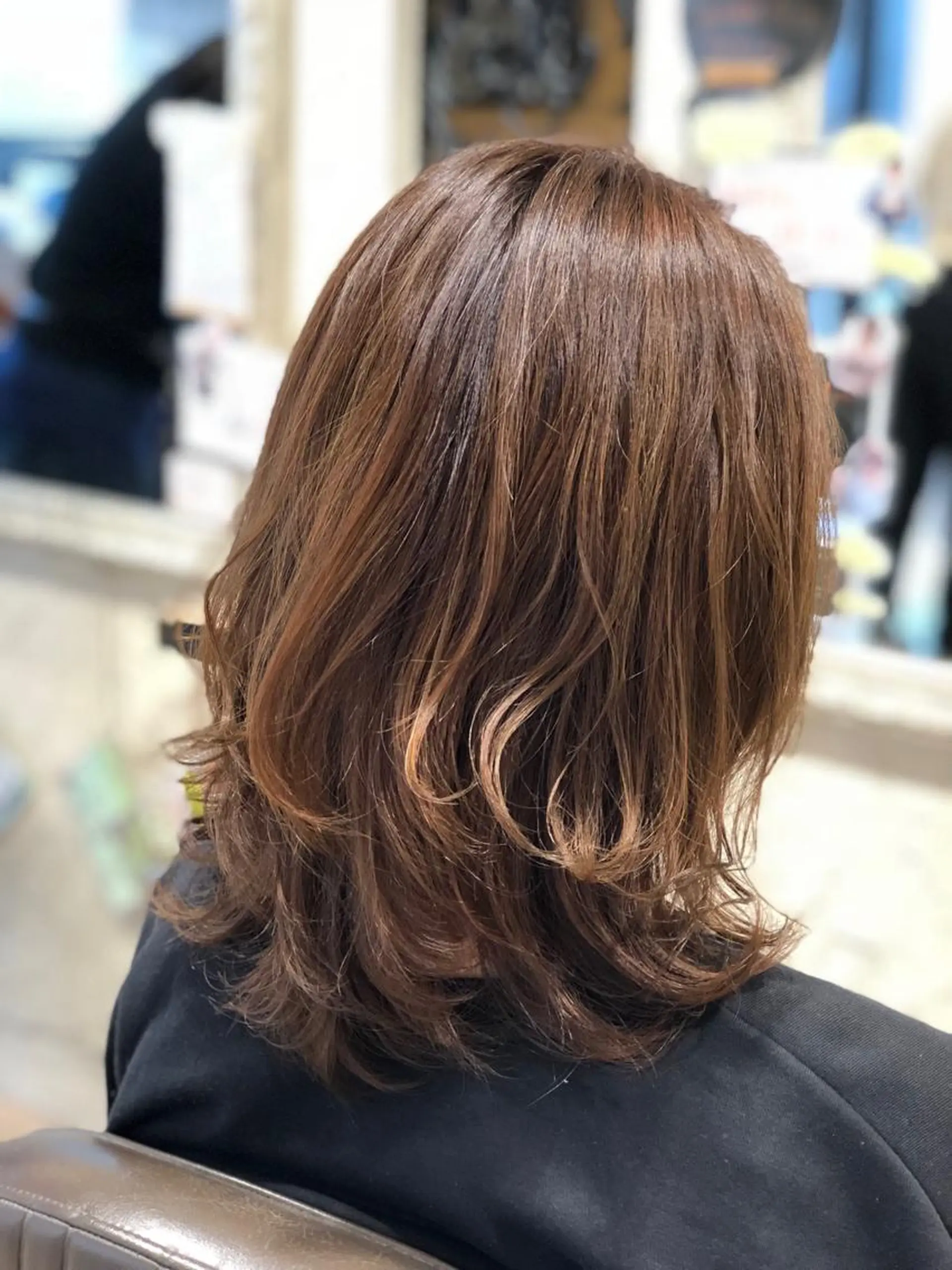 ミディアム 五十嵐ゆり 美髪カラー　武蔵小杉のヘアスタイル