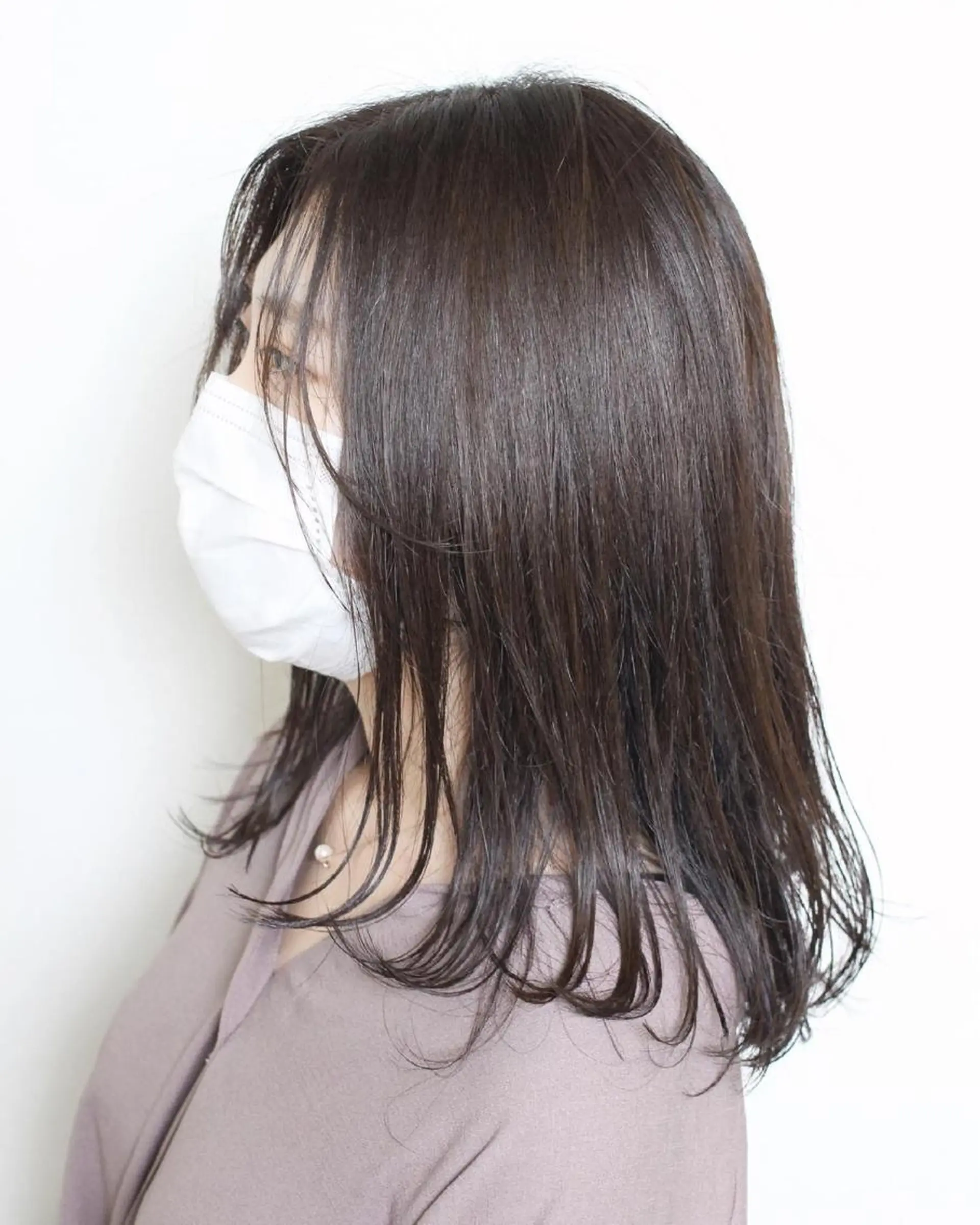 ミディアム カラー アッシュ アッシュブラウン ブラウンカラー カット ヘアカラー 土居 正季のヘアスタイル