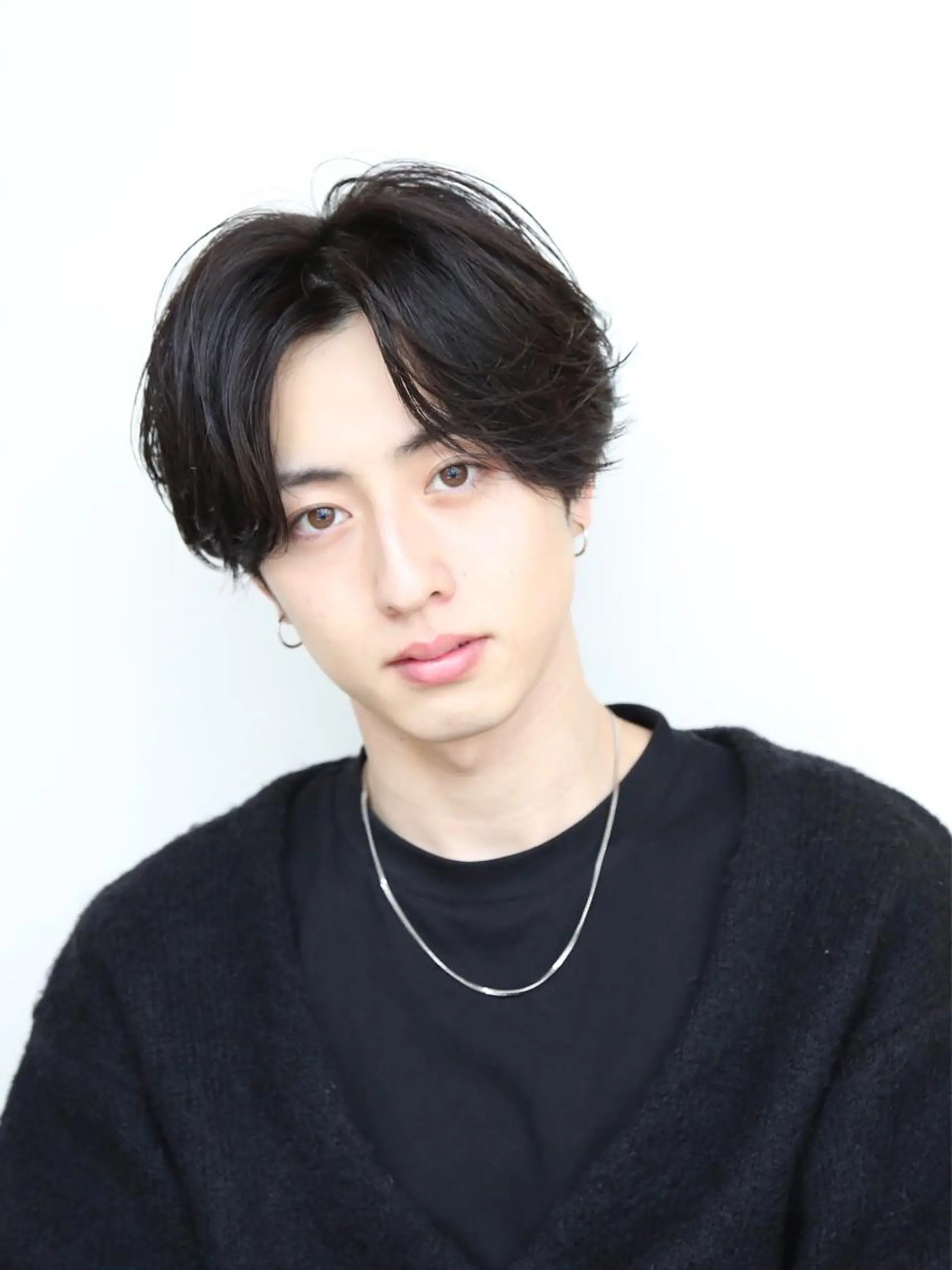 ミディアム メンズ センターパート カット ヘッドスパ IZUMI/表参道/ メンズ特化/ビジネスのヘアスタイル