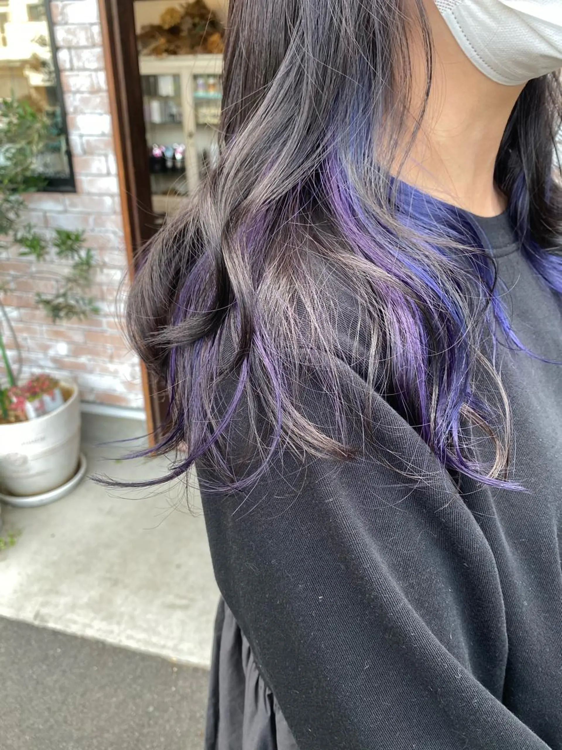 ロング カラー ネイビーカラー パープルカラー カット ヘアカラー トリートメント 【浜松・豊橋】 ニシモトのヘアスタイル