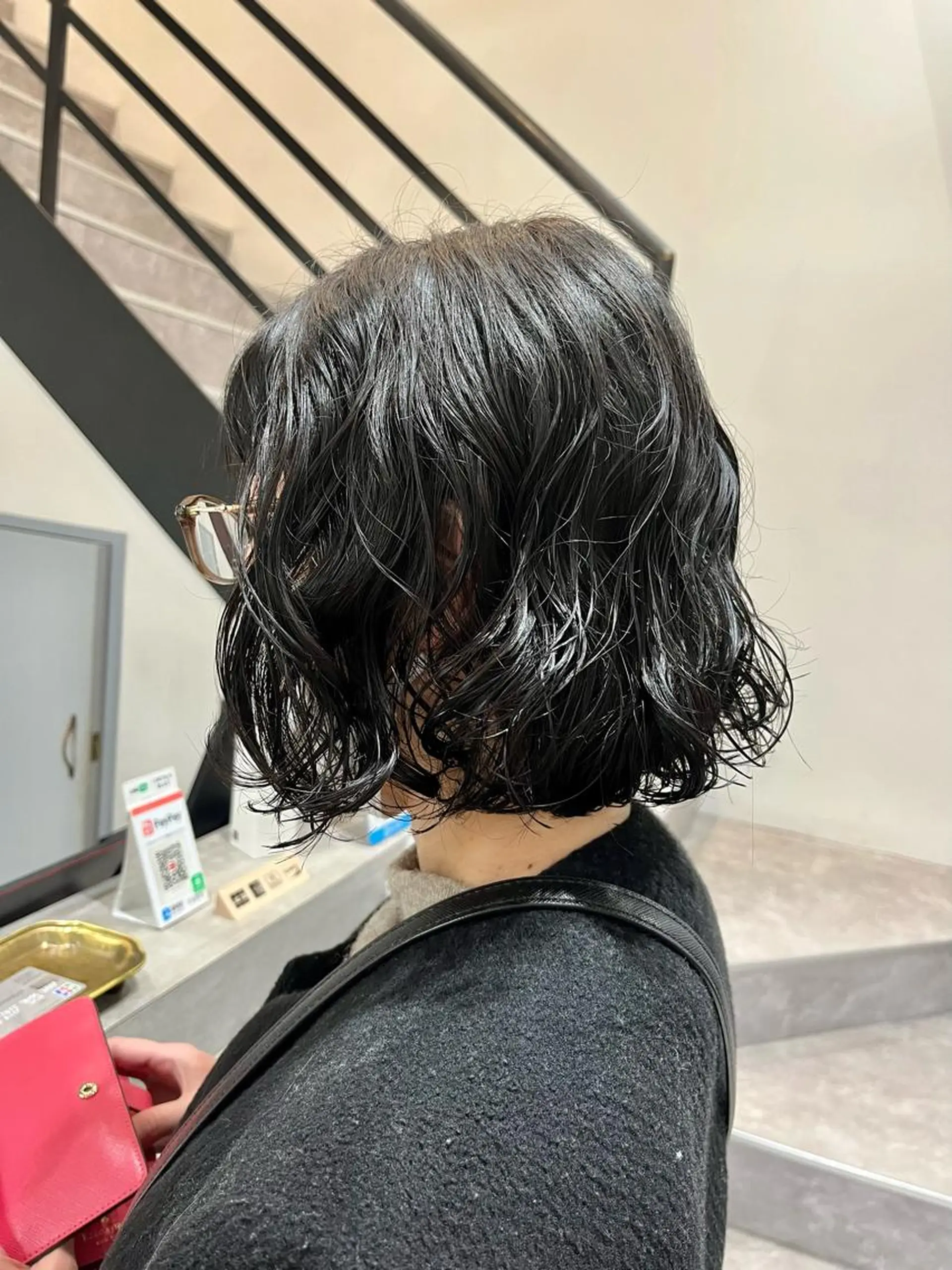 ショート パーマ ボブ ソバージュ カット パーマ 山本 佳奈のヘアスタイル