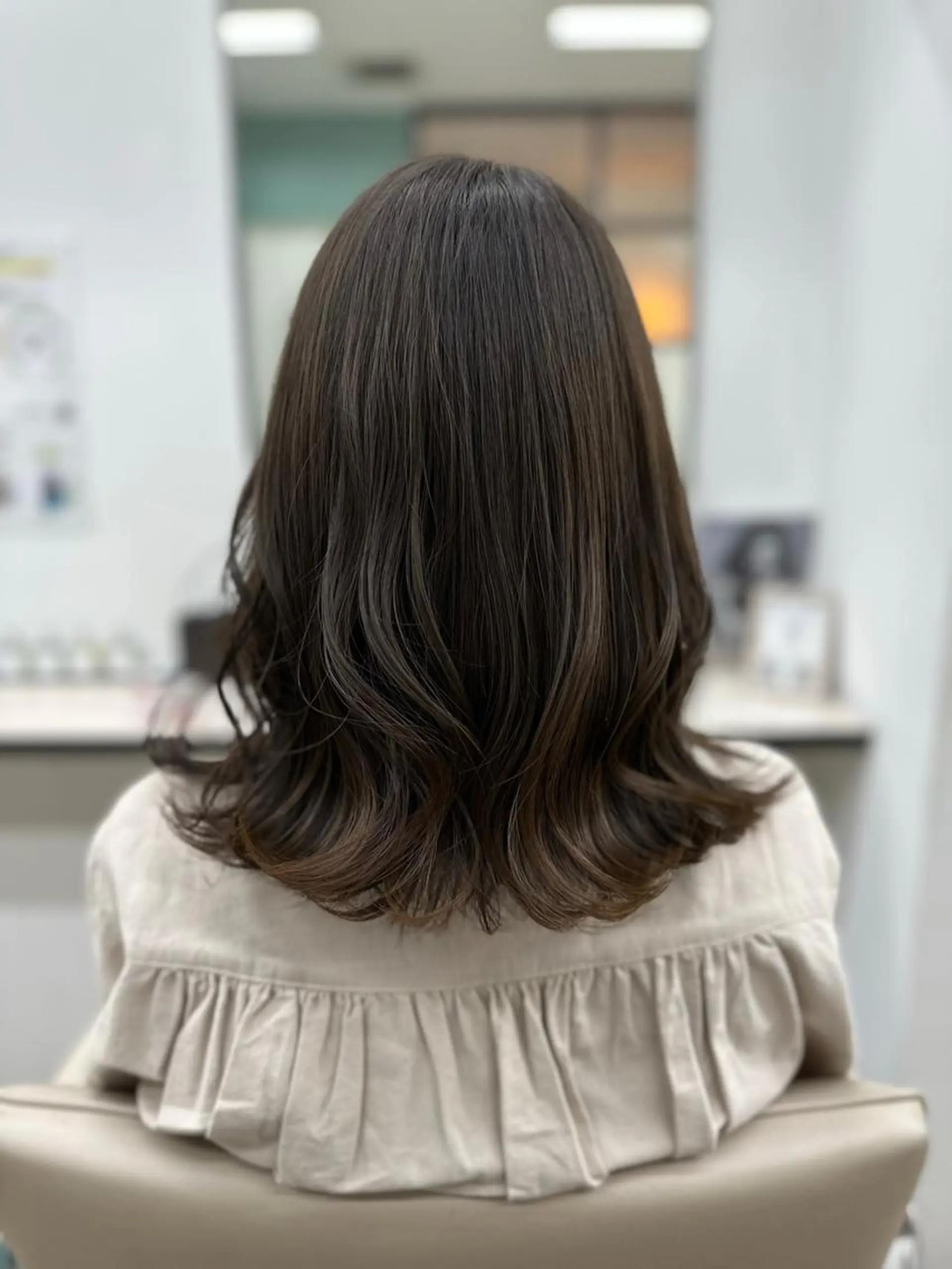 セミロング ヘアカラー トリートメント 似合わせ小顔カット 🌟神谷 ヨシタカのヘアスタイル